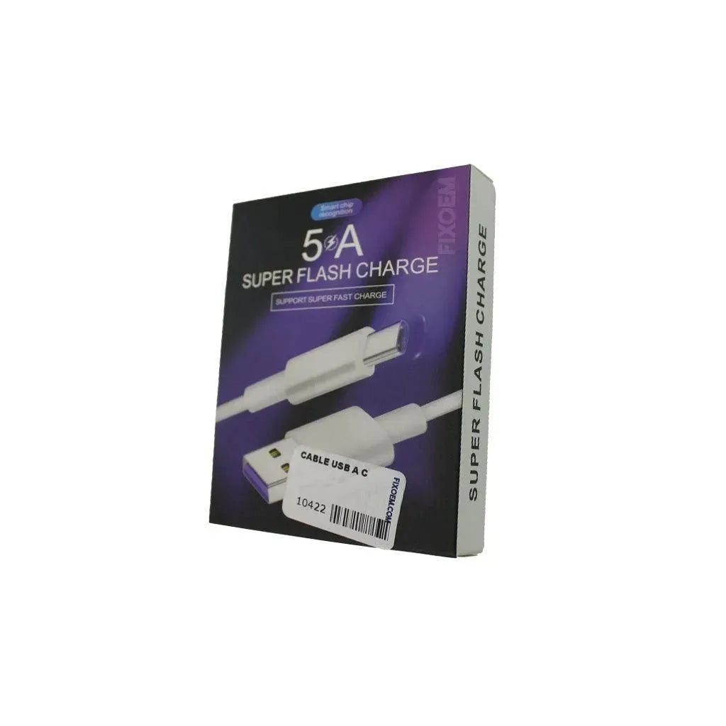 Cable Usb a Tipo C Super Carga Rapida 5A 11037 |+4,000 reseñas 4.9/5 | recibe en 2 días