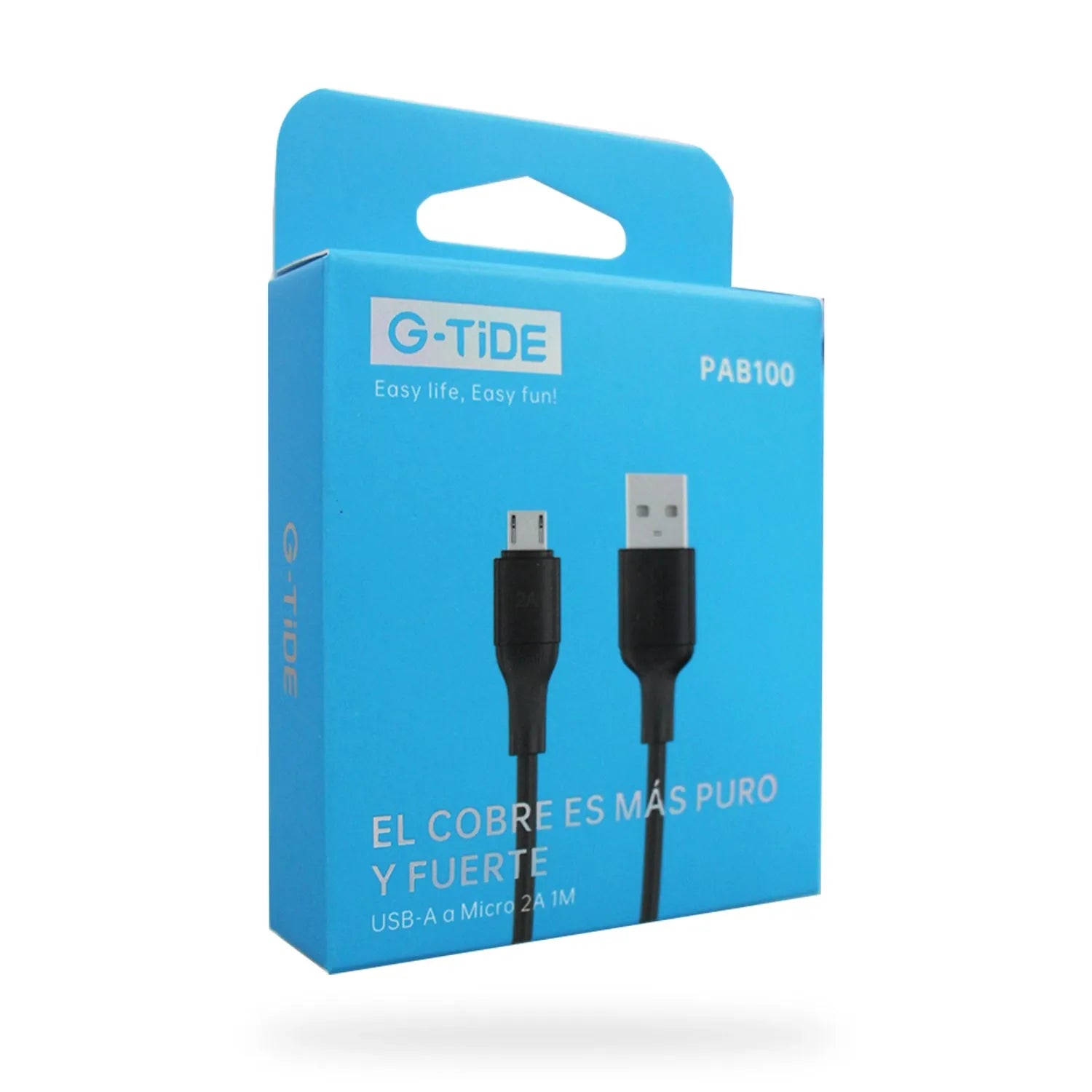 Cable Usb A V8 Negro Pab100 G-TiDe |+4,000 reseñas 4.9/5 | recibe en 2 días