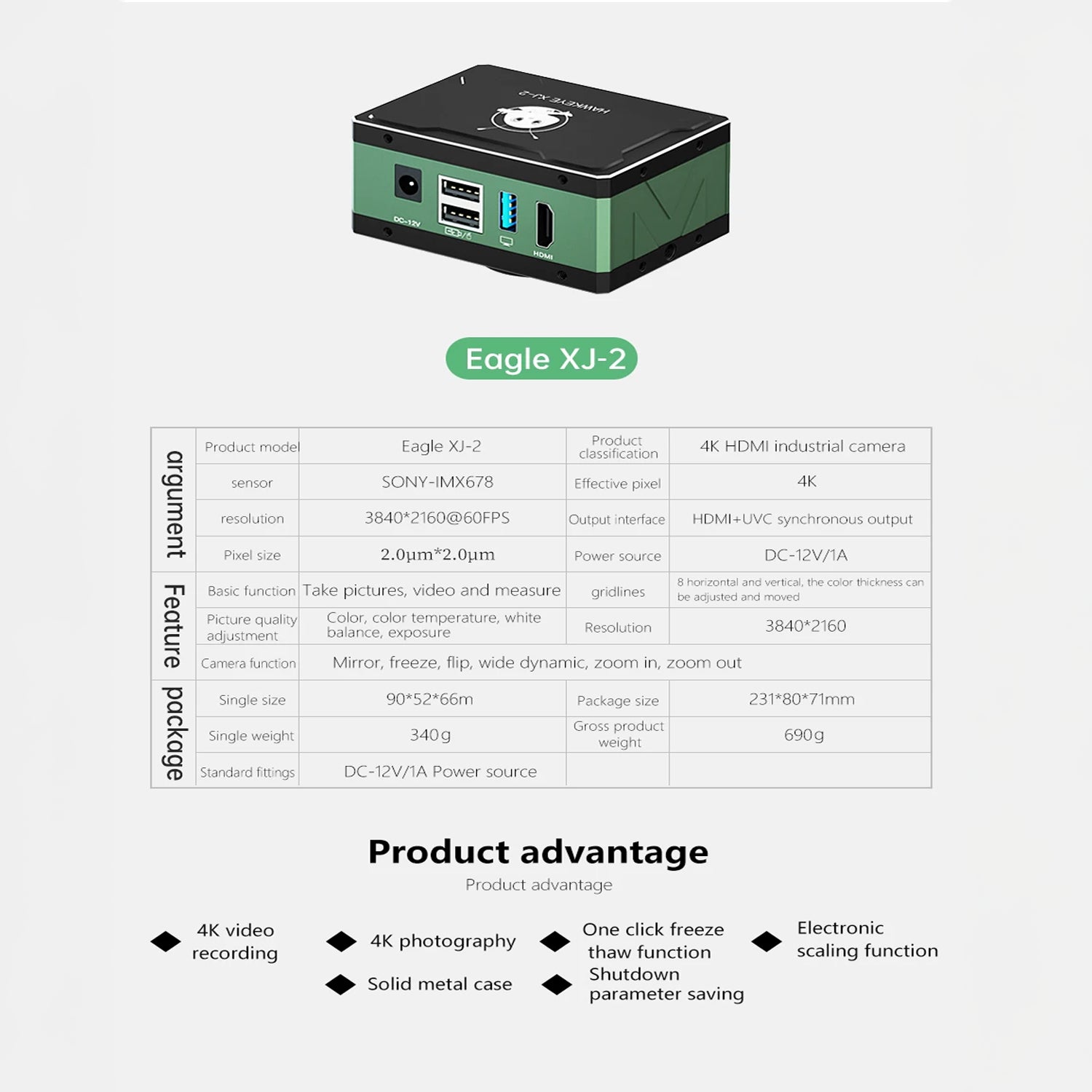 Camara Microscopio 4K Eagle Eye Ma Ant Xj-2 |+4,000 reseñas 4.9/5 | recibe en 2 días