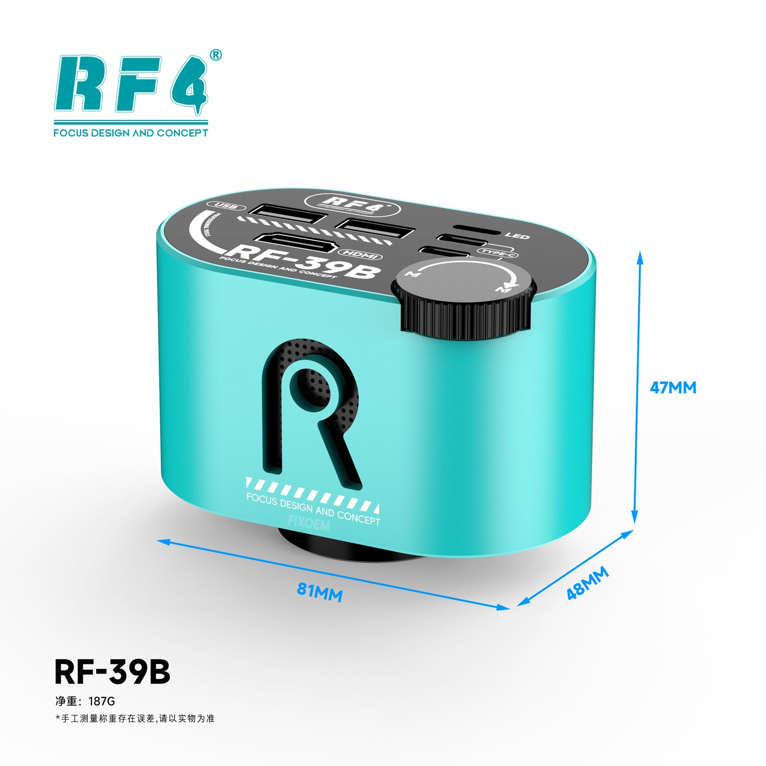 Camara Microscopio Gran Angular Cmos 4K Rf4 Rf-39B