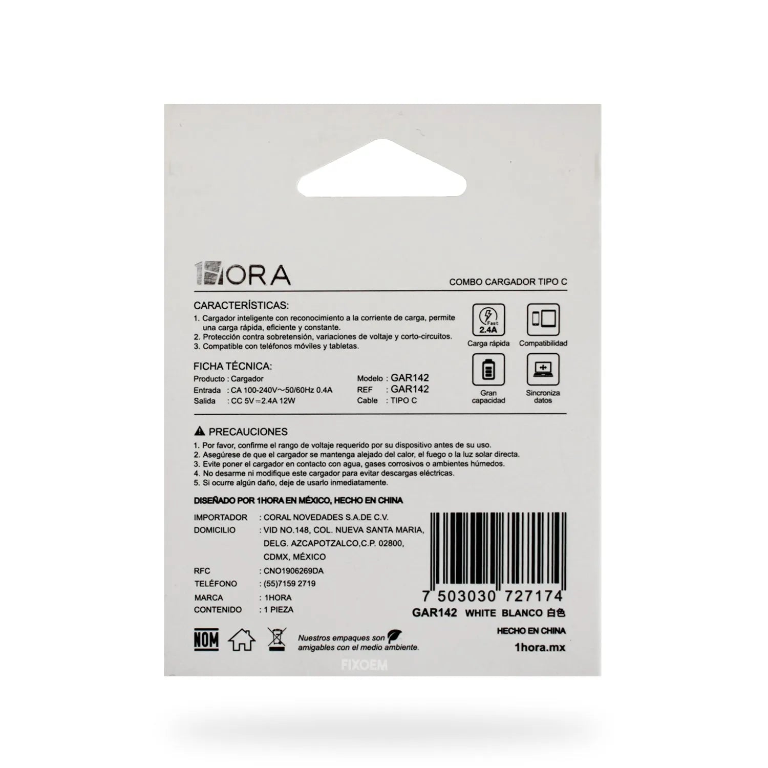 Cargador Completo USB A Tipo C / Lighting |+4,000 reseñas 4.9/5 | recibe en 2 días