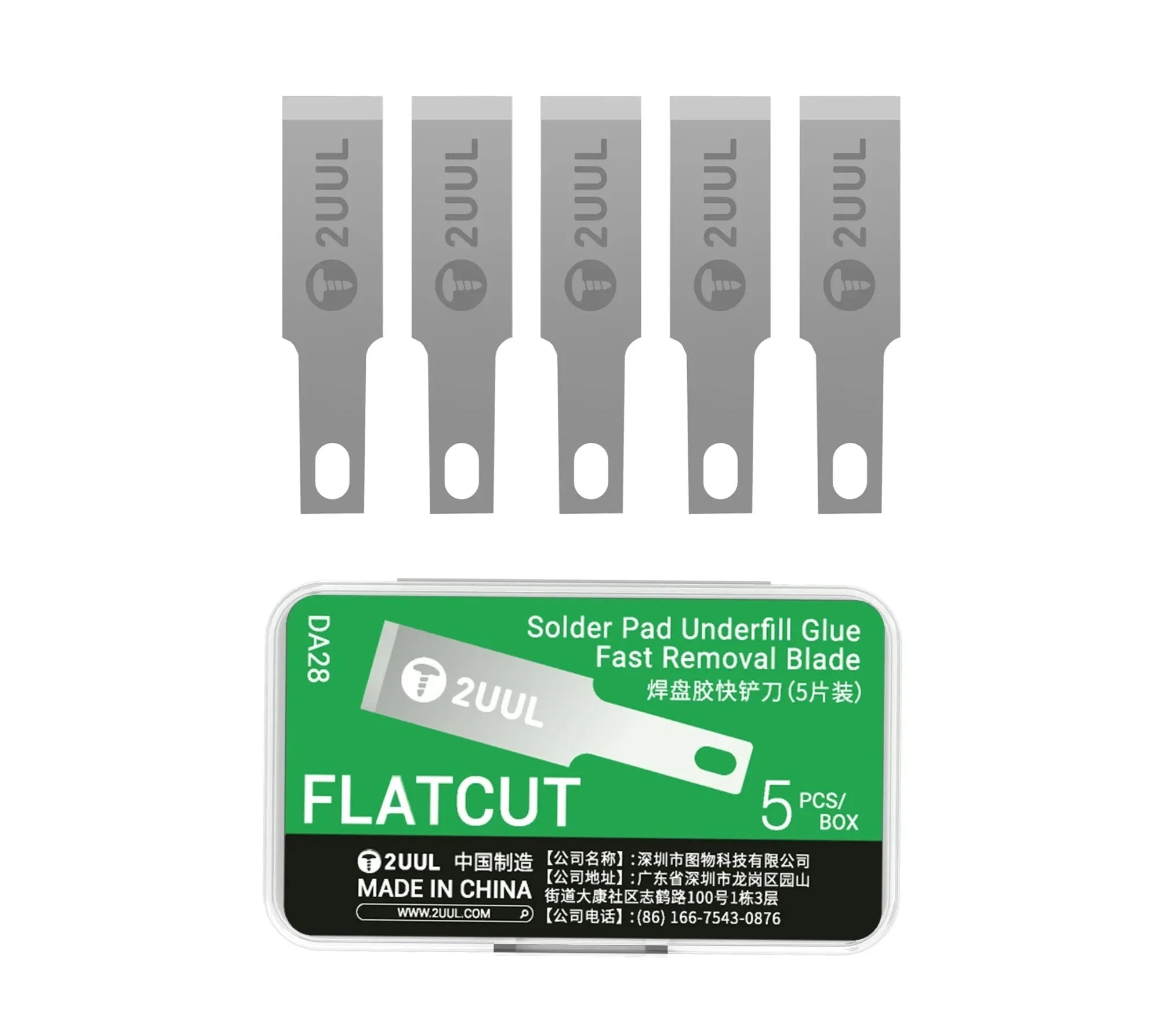 Cuchilla Removedor Pegamento 2Uul Da28 5Pz |+4,000 reseñas 4.9/5 | recibe en 2 días