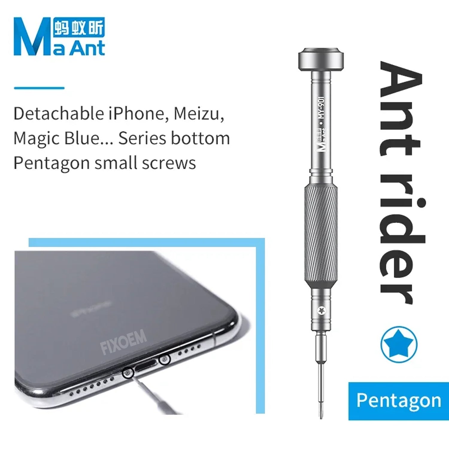 Desatornillador 6 Puntas Alta Precision Ant Knight Ma Ant |+4,000 reseñas 4.9/5 | recibe en 2 días