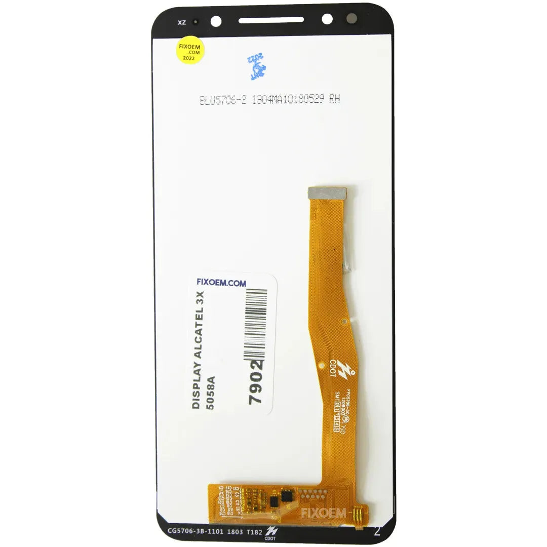 Display Alcatel 3X (2018) 5058 5058A IPS |+4,000 reseñas 4.9/5 | recibe en 2 días
