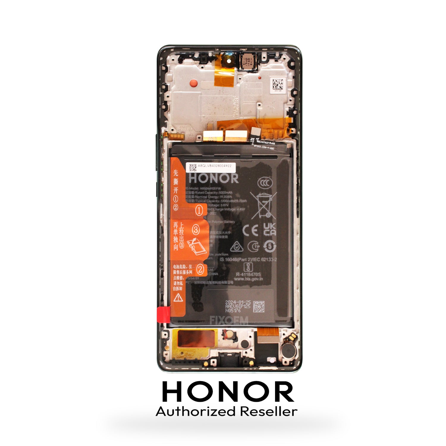 Display Honor Original 5 Lite 5G / X9A 5G C/Bateria C/Marco Verde