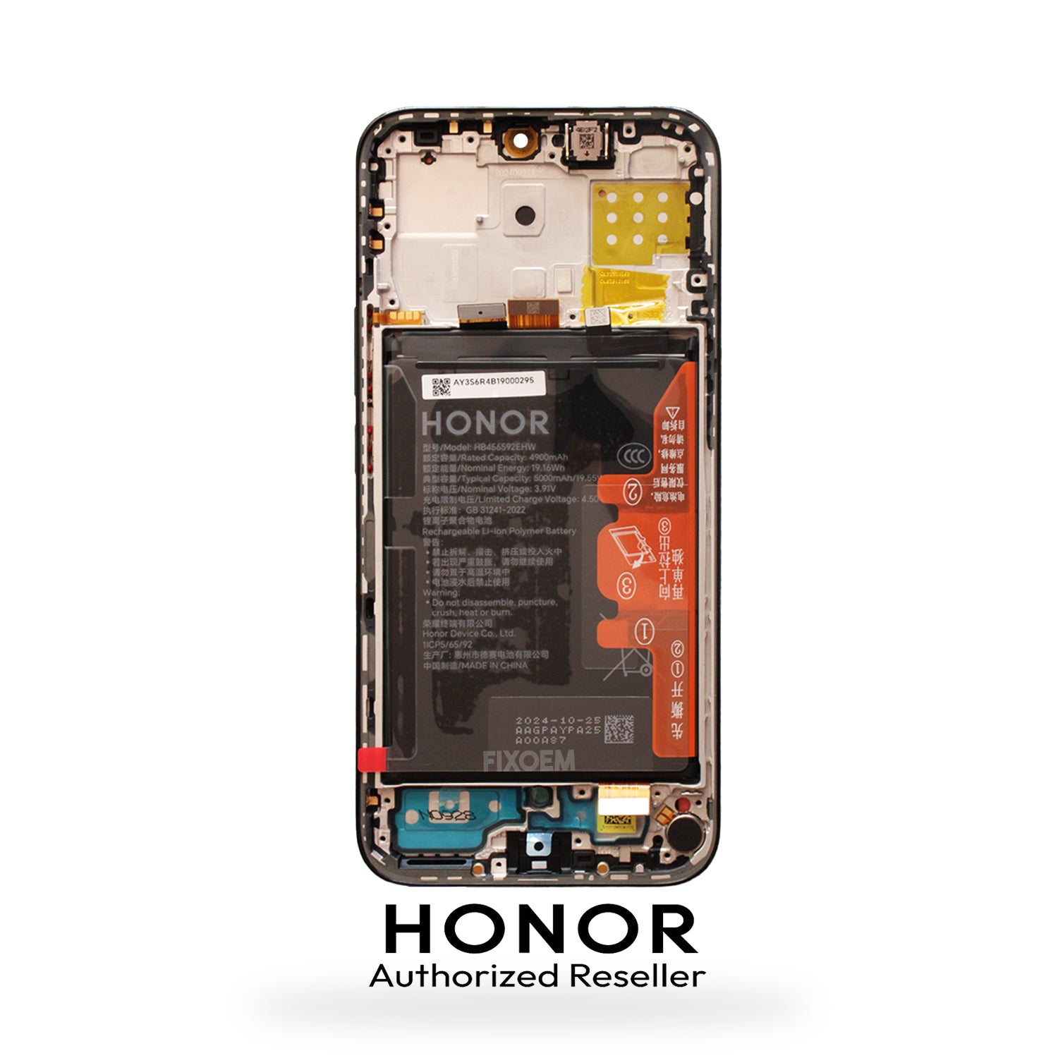 Display Honor Original  X8C C/Bateria C/Marco Negro