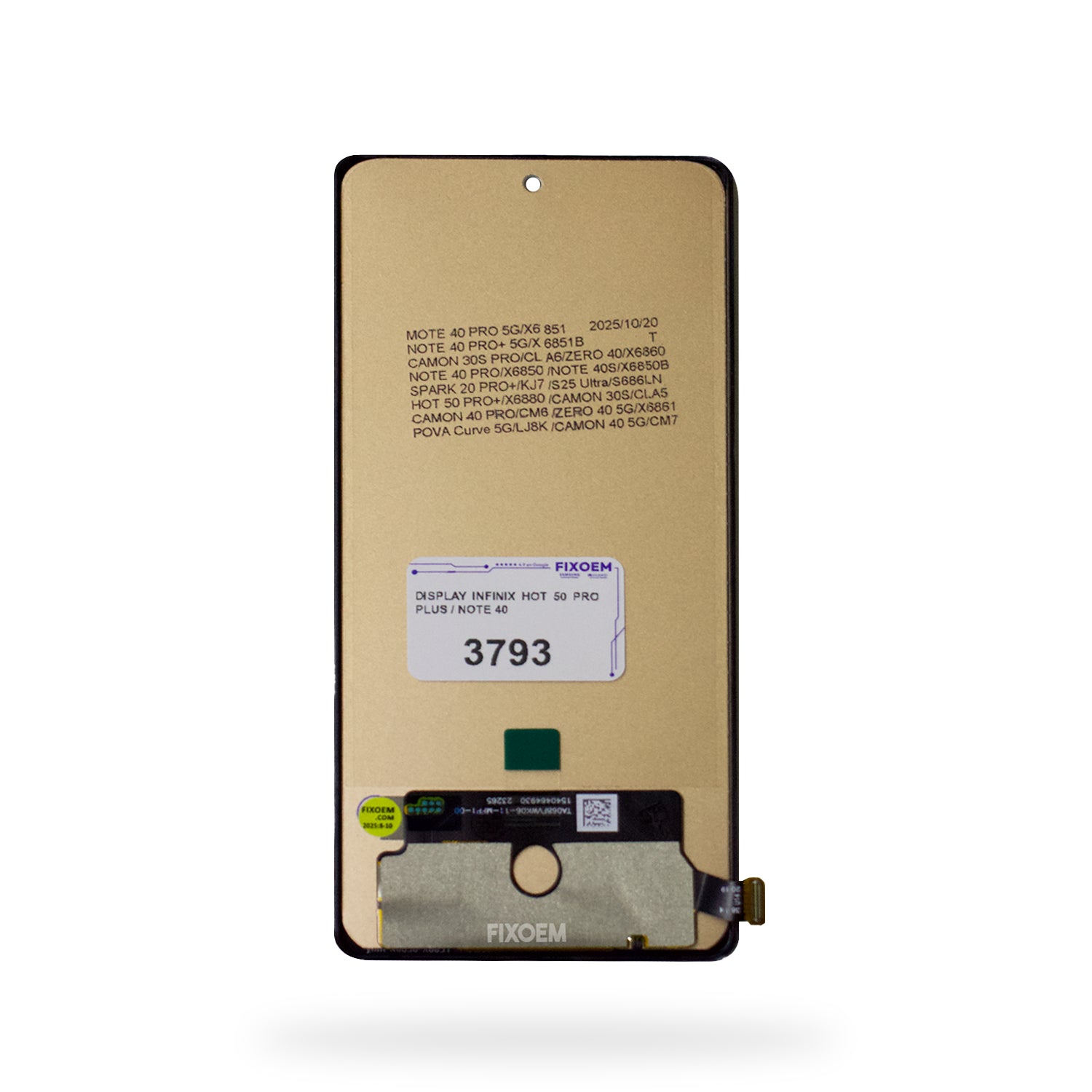 Display Infinix Hot 50 Pro Plus / Note 40 Pro 4G 5G / Spark 20 Pro Plus / Zero 40 4G / Comong 30S IPS