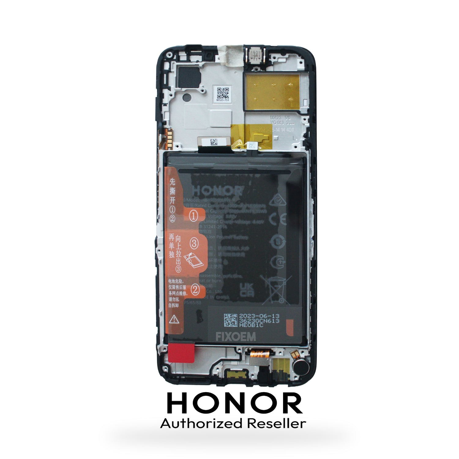 Display Original Honor X6 / X6S / X8 5G / X8A 5G c/ bateria C/ marco