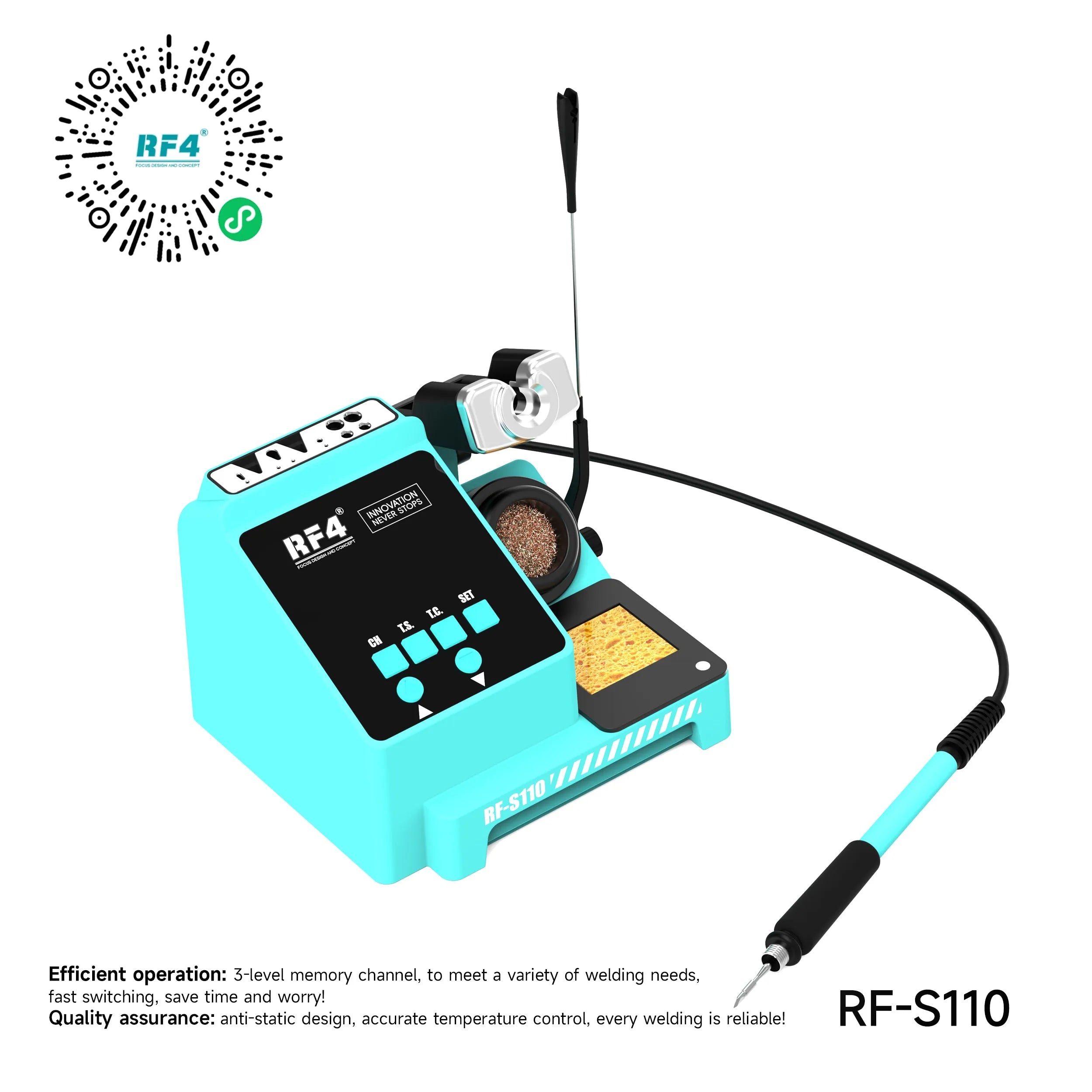 Estación Soldadura Cautin Rf4 Rf-S110 |+4,000 reseñas 4.9/5 | recibe en 2 días