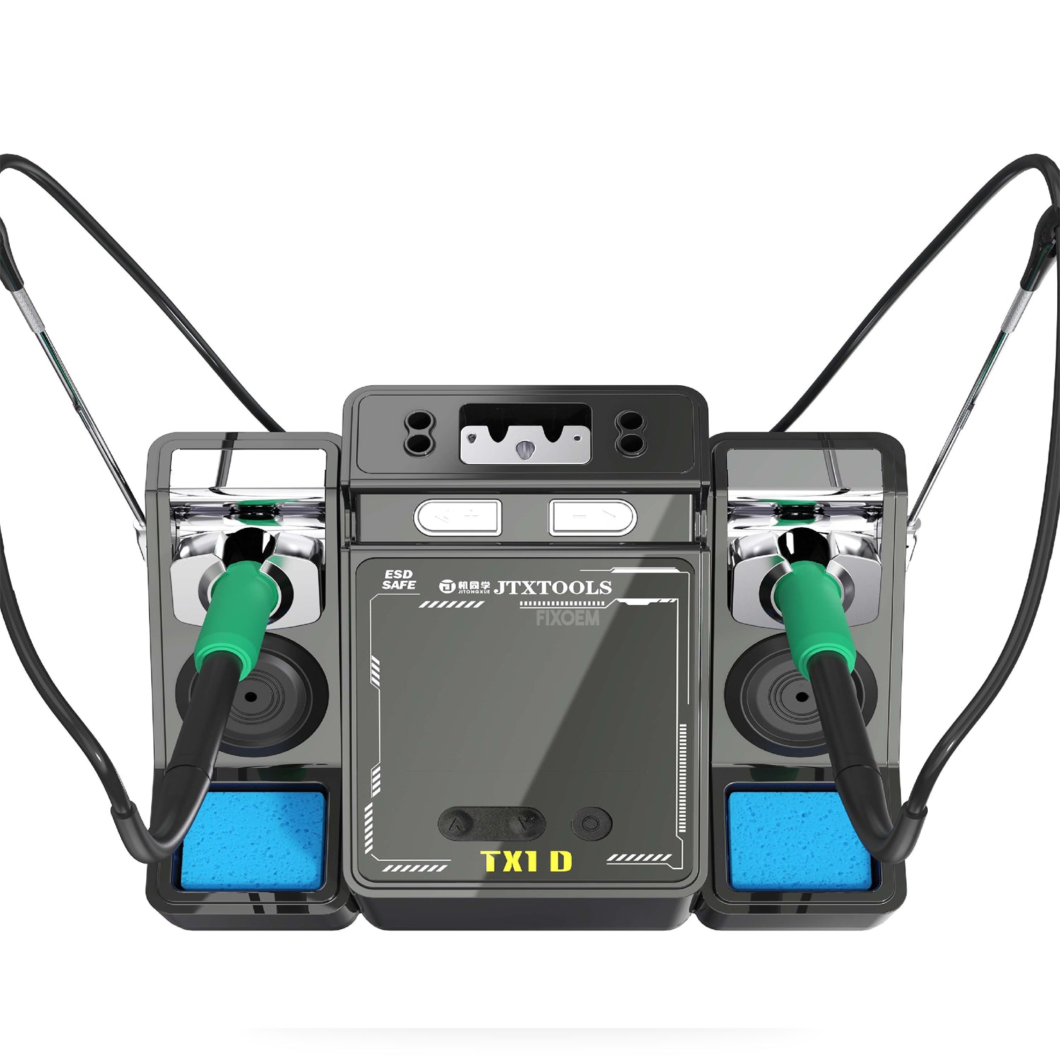 Estación Soldar Cautin Doble 210 / 115 / 245 200W JTX TX1 D |+4,000 reseñas 4.9/5 | recibe en 2 días