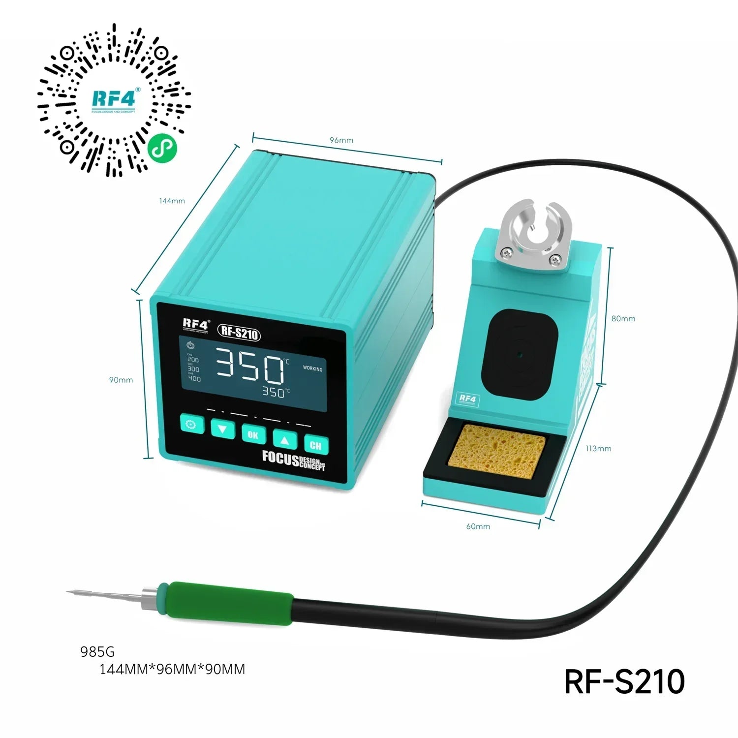 Estación Soldar Cautin RF4 RF-S210 |+5,000 reseñas 4.9/5 | recibe express 2 días