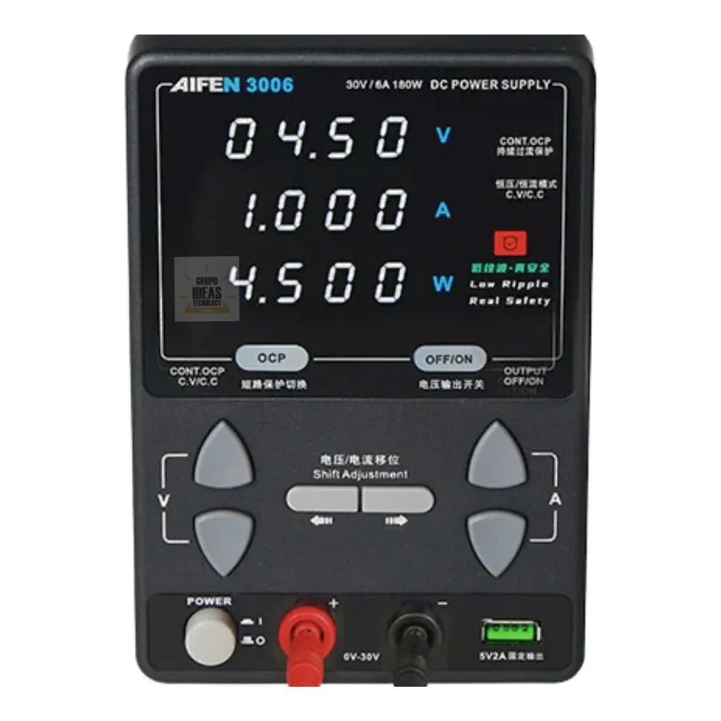 Fuente Poder Regulable AIFEN 3006 30V/6A |+4,000 reseñas 4.9/5 | recibe en 2 días