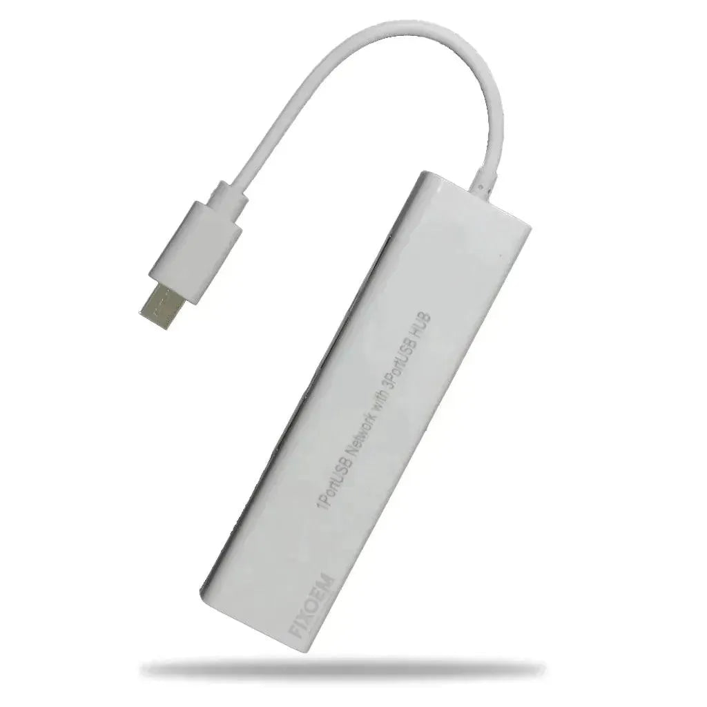 Hub Multipuerto Tipo C 3 Puertos + Lan Adaptador |+4,000 reseñas 4.9/5 | recibe en 2 días