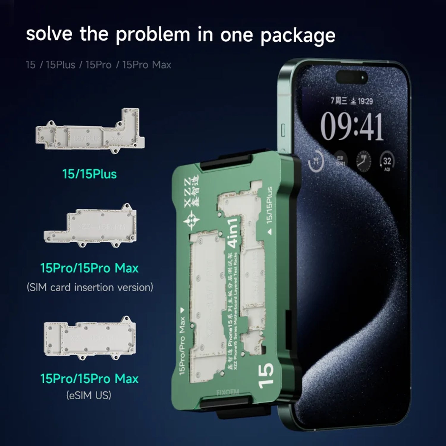 Isocket Placa Base Prueba XZZ Iphone 15 / 15 Plus / 15 Pro / 15 Pro Max