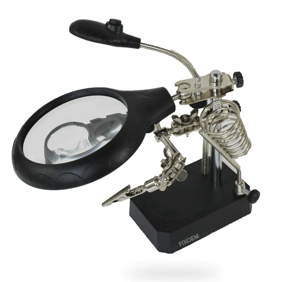 Lupa Doble Sujetadora De Logica 5 Led Base |+4,000 reseñas 4.9/5 | recibe en 2 días