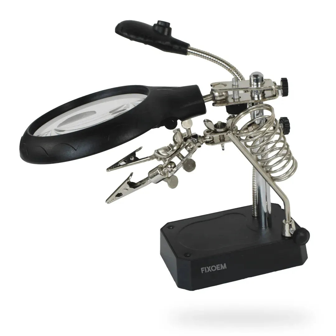 Lupa Doble Sujetadora De Logica 5 Led Base |+4,000 reseñas 4.9/5 | recibe en 2 días