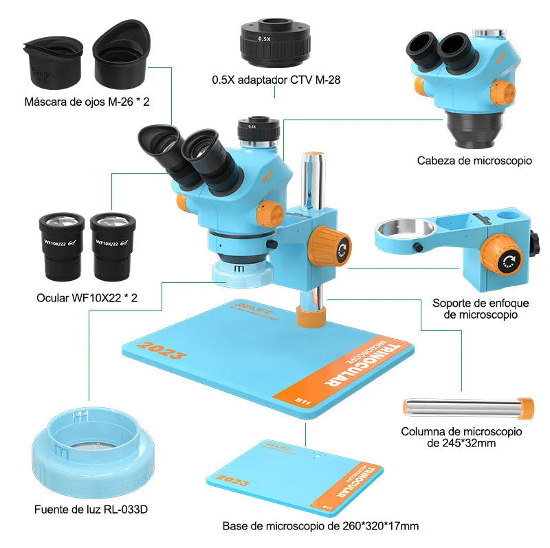 Microscopio Relife Trinocular Hd Rl-M5T B11 |+4,000 reseñas 4.9/5 | recibe en 2 días