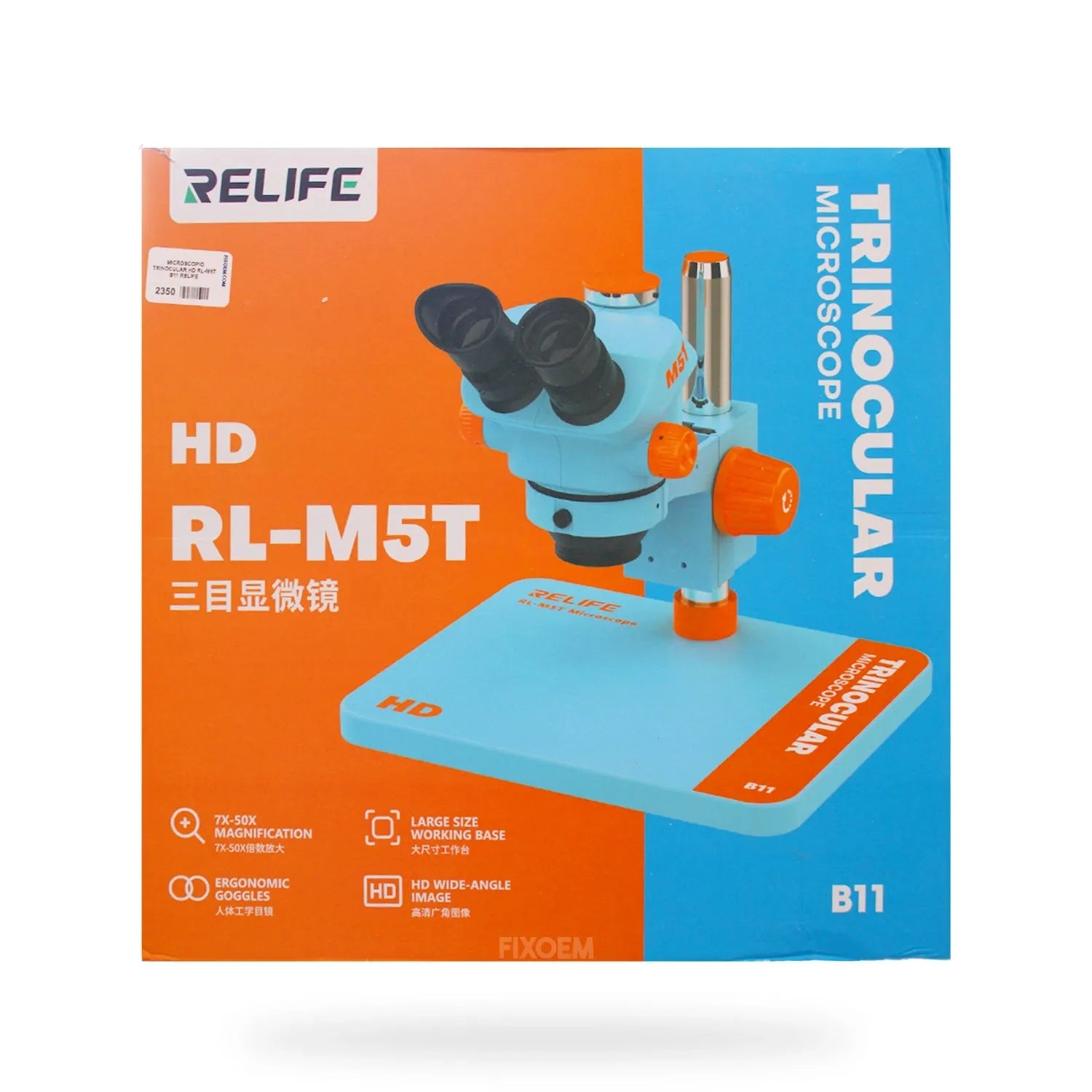 Microscopio Relife Trinocular Hd Rl-M5T B11 |+4,000 reseñas 4.9/5 | recibe en 2 días