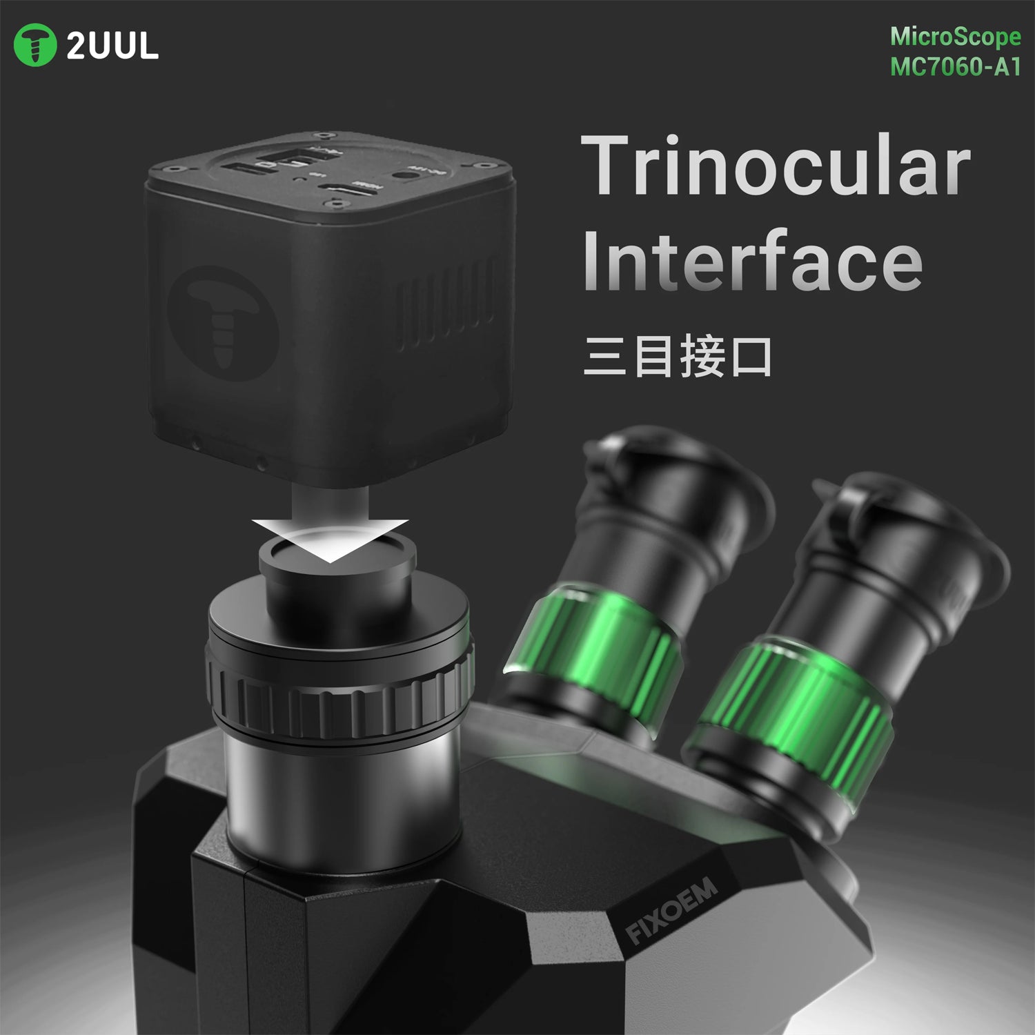 Microscopio Trinocular 2Uul Mc7060-A1