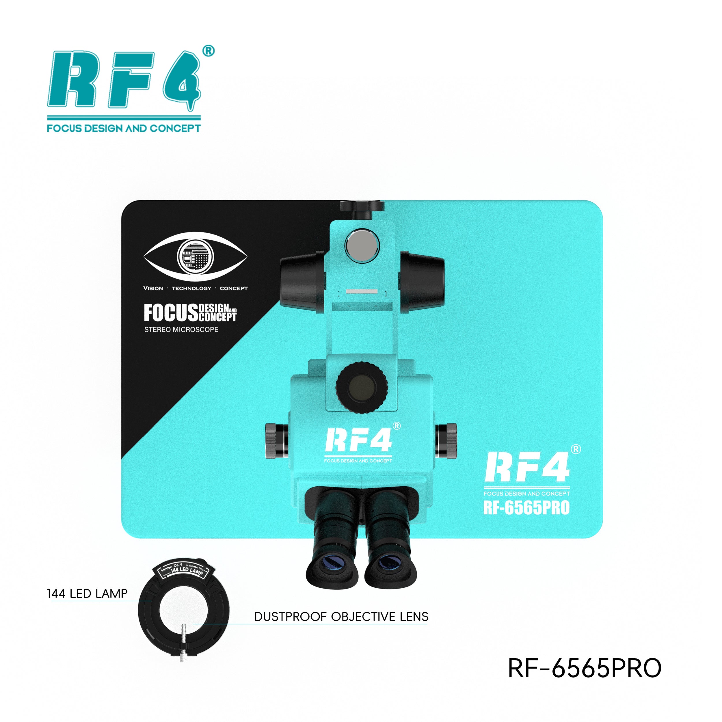 Microscopio Trinocular Rf4 Rf-6565 Pro