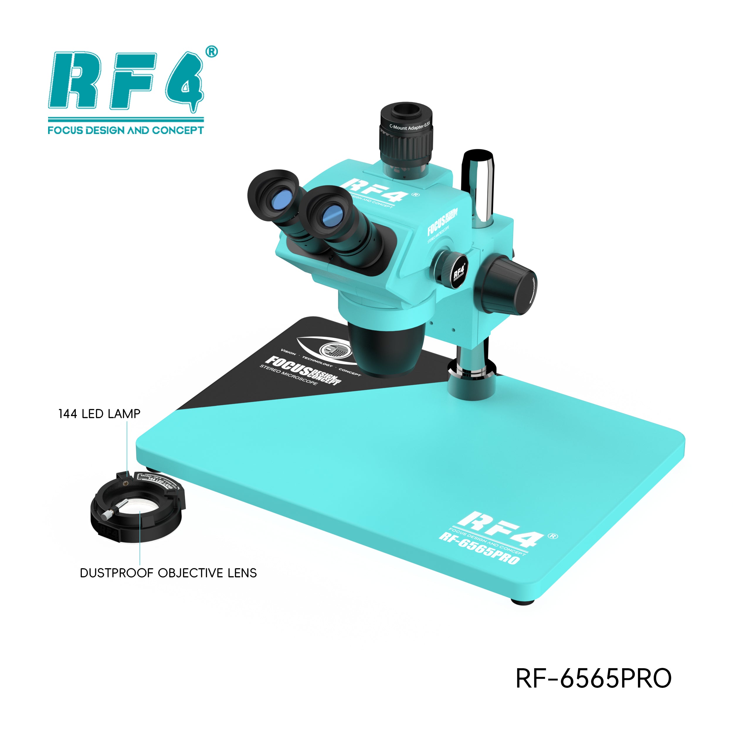 Microscopio Trinocular Rf4 Rf-6565 Pro