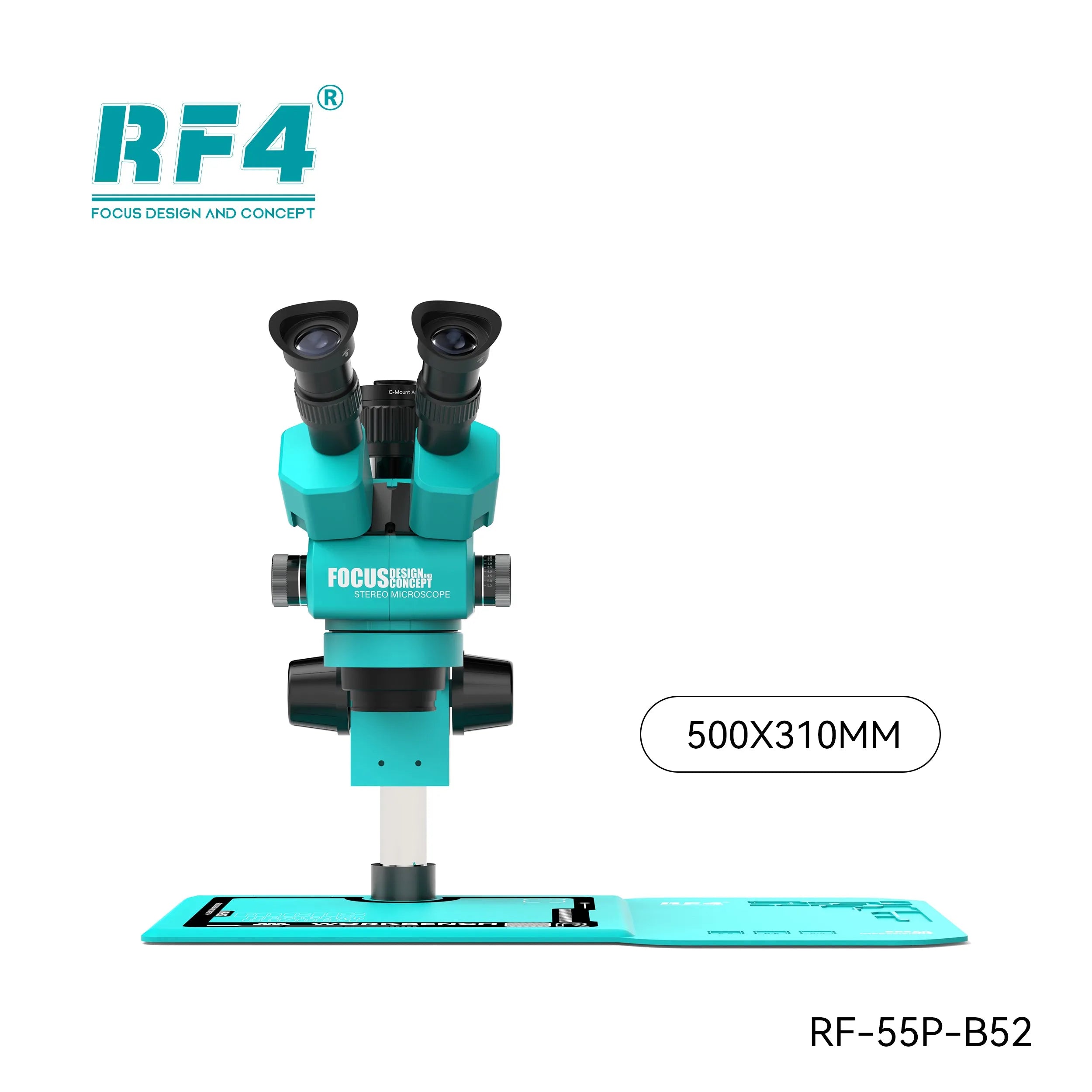 Microscopio Trinocular Rf4 RF6555Pro Rf-55P-B52 (6.5X–55X) |+4,000 reseñas 4.9/5 | recibe en 2 días