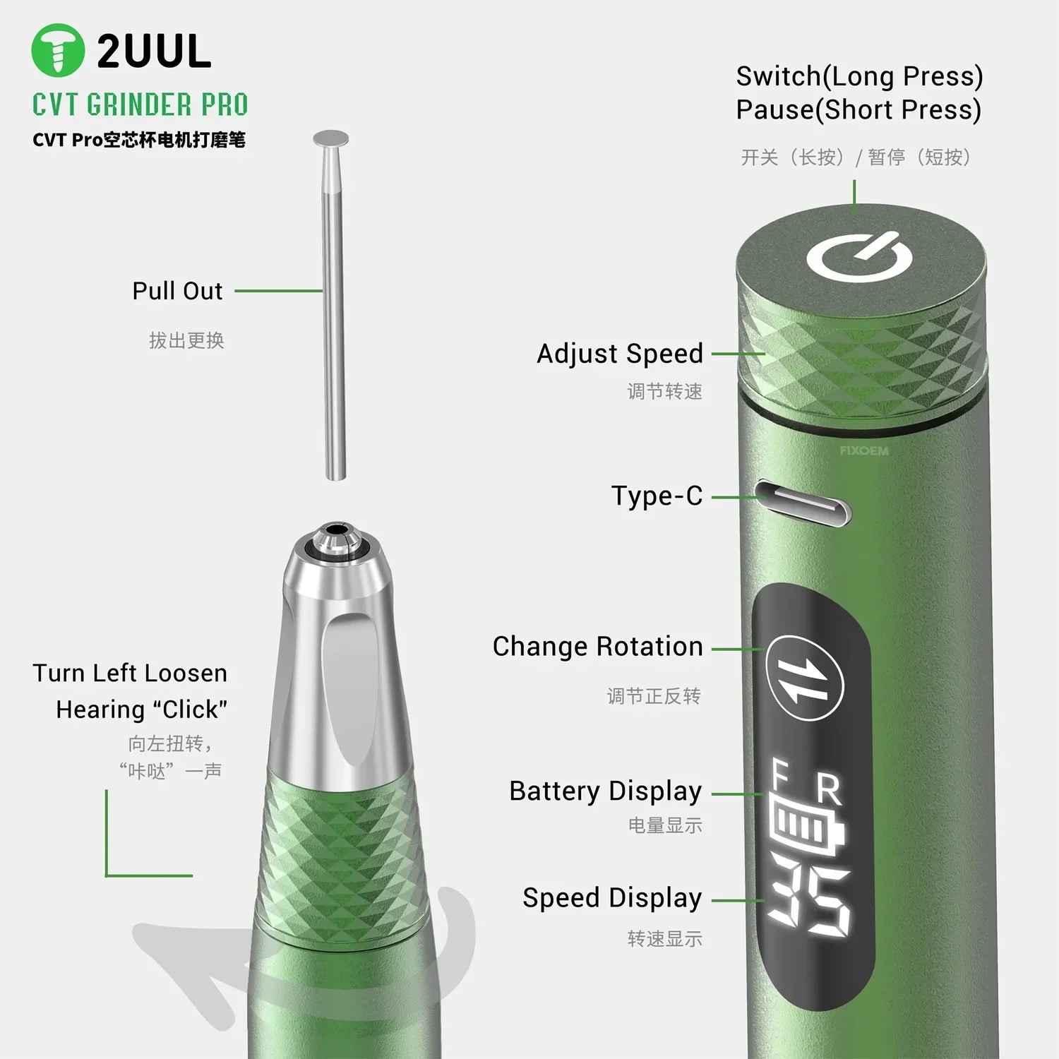 Mototool Dremel Rectificadora Pulidor 2UUL DA85 |+4,000 reseñas 4.9/5 | recibe en 2 días