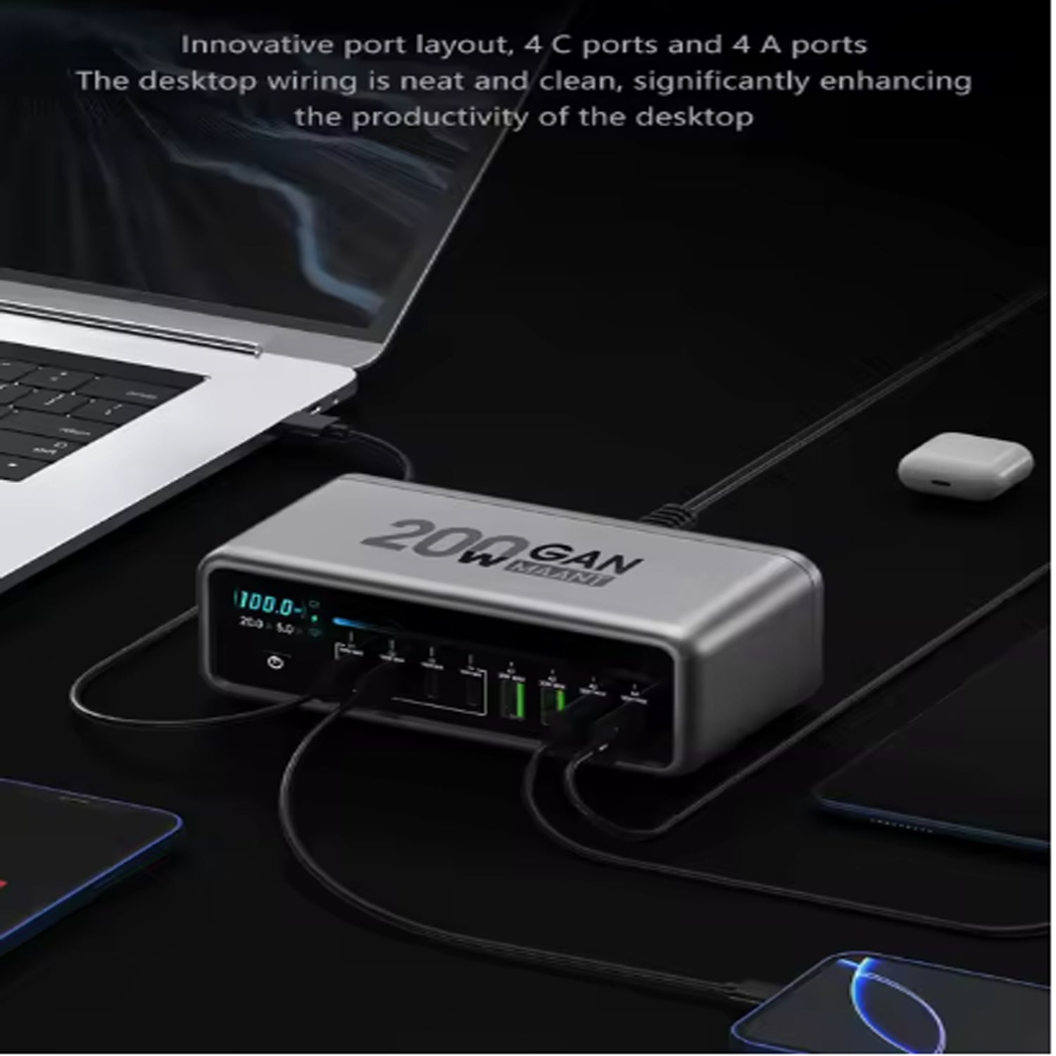 Multicargador Estacion Alimentacion 200W Ma Ant Mt-P200