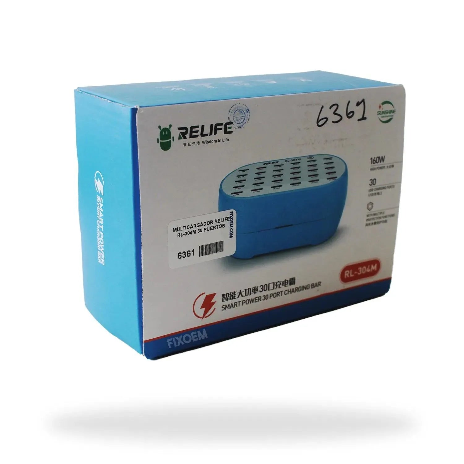 Multicargador Relife 6 y 8 Puertos Usb + Turbo Carga + Tipo C + Carga Inalambrica |+4,000 reseñas 4.9/5 | recibe en 2 días