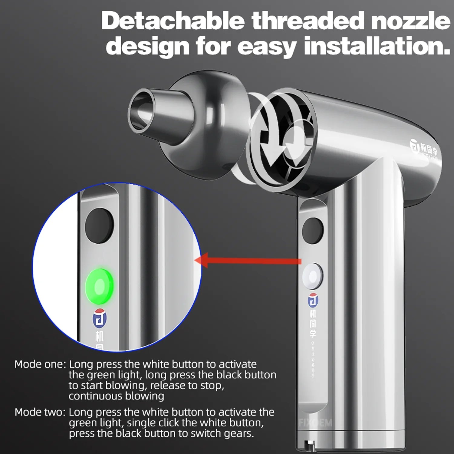 Pistola Ventilador Soplador Aspirador Jtx Ff91 |+4,000 reseñas 4.9/5 | recibe en 2 días