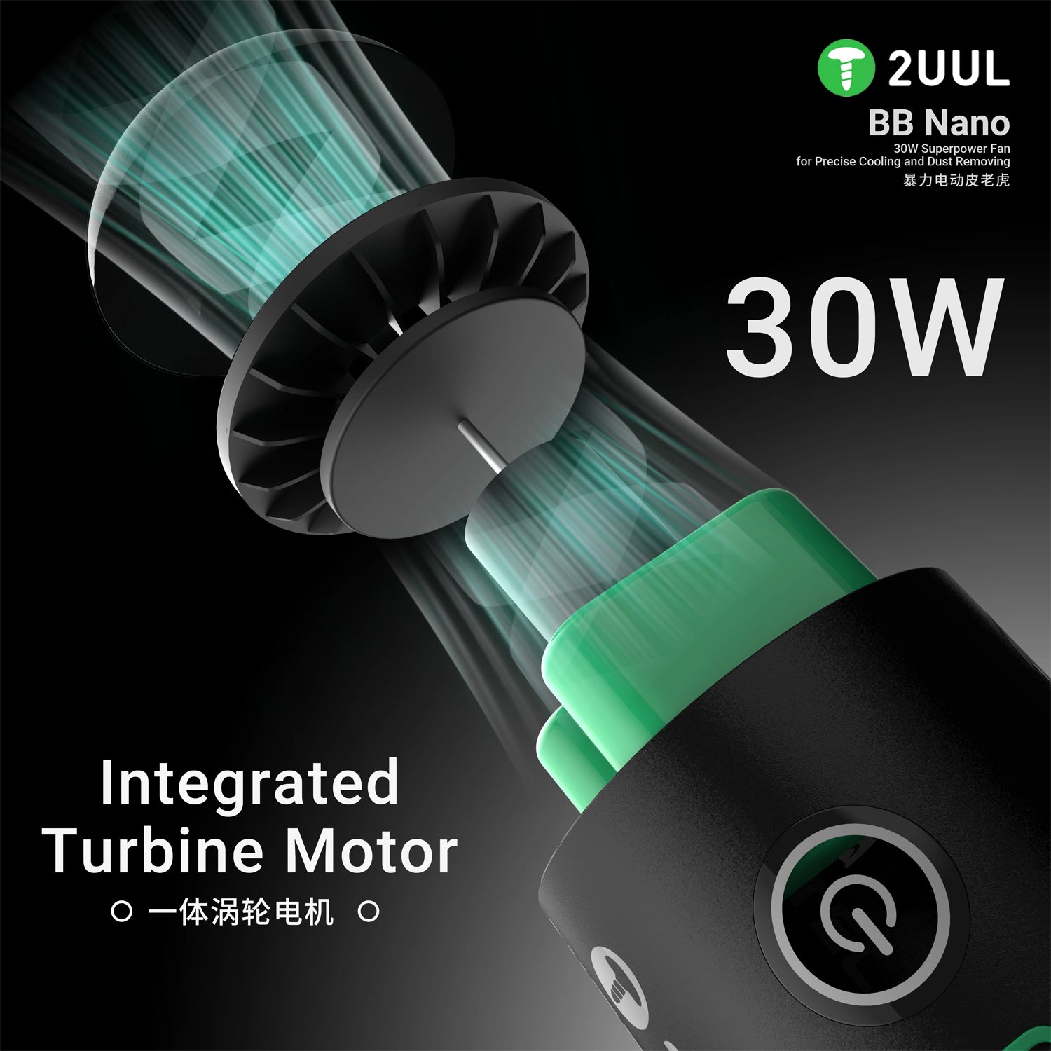 Pistola Ventilador Soplador Nano 30W 2Uul Da90