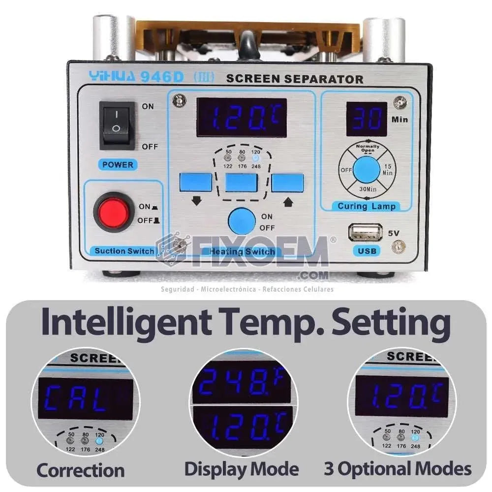 Plancha Separadora Glass Lcd Touch Yihua 946D III. |+4,000 reseñas 4.9/5 | recibe en 2 días