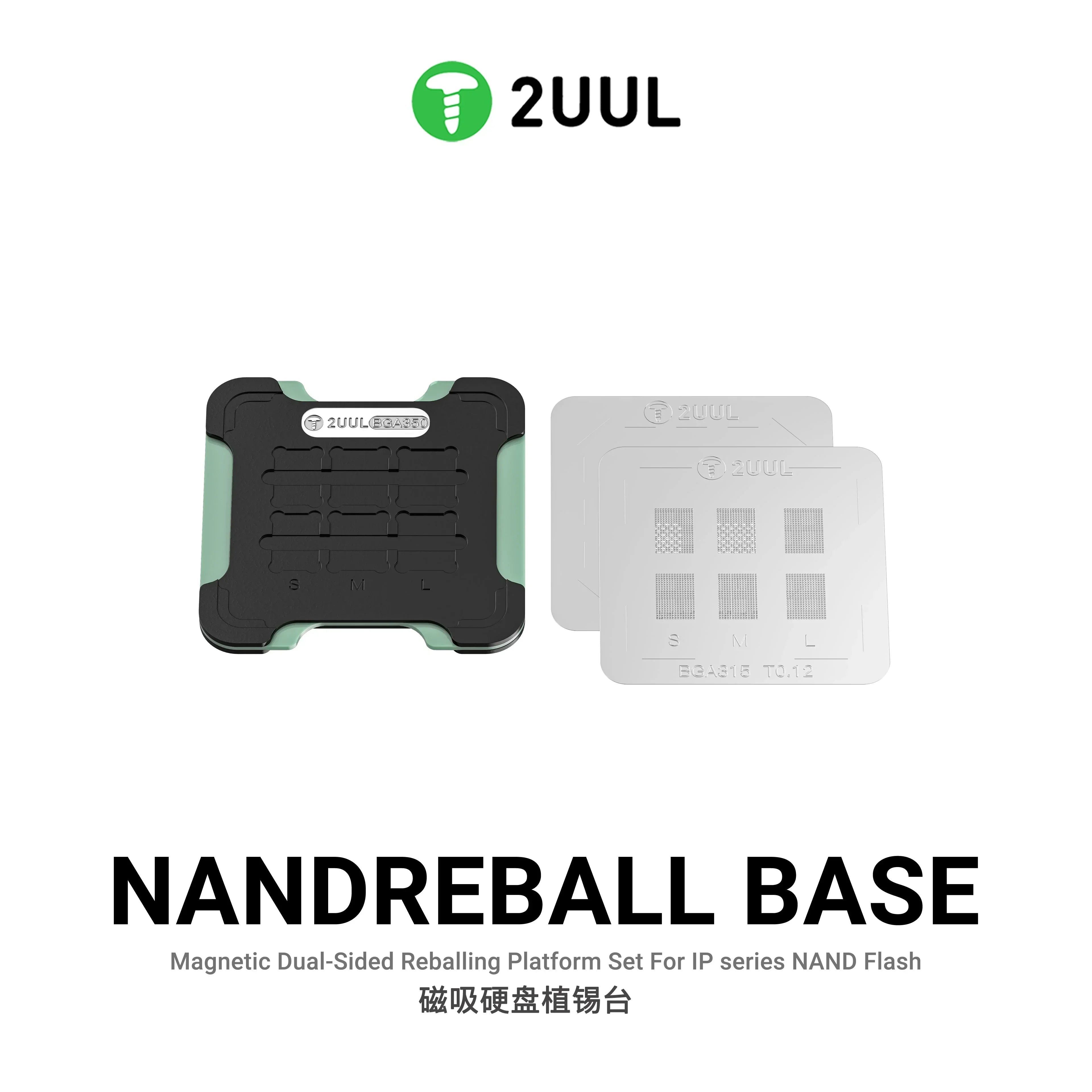 Plataforma Base Tapete Reballing NAND Stencil Flash 2Uul BH16 |+5,000 reseñas 4.9/5 | recibe express 2 días