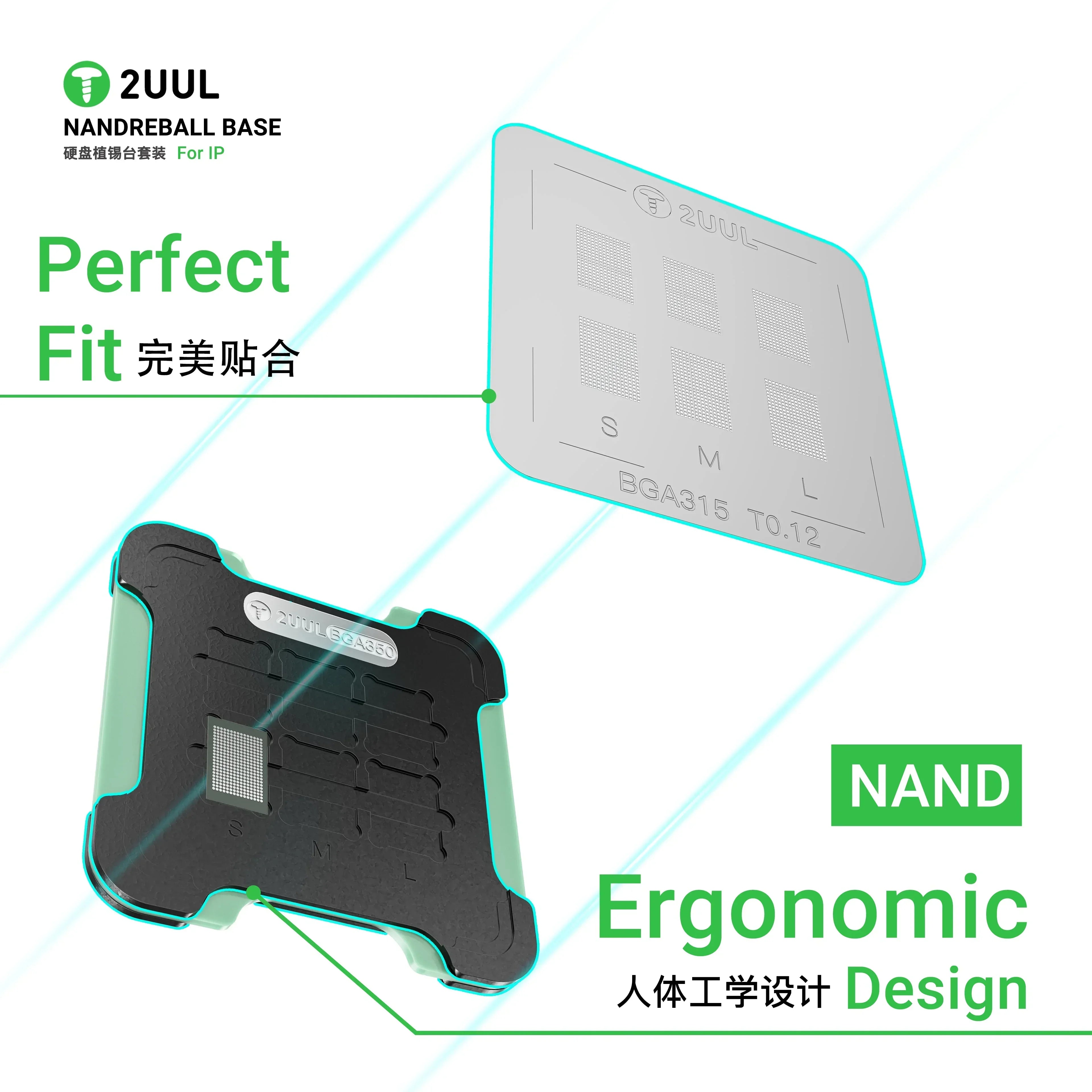 Plataforma Base Tapete Reballing NAND Stencil Flash 2Uul BH16 |+5,000 reseñas 4.9/5 | recibe express 2 días
