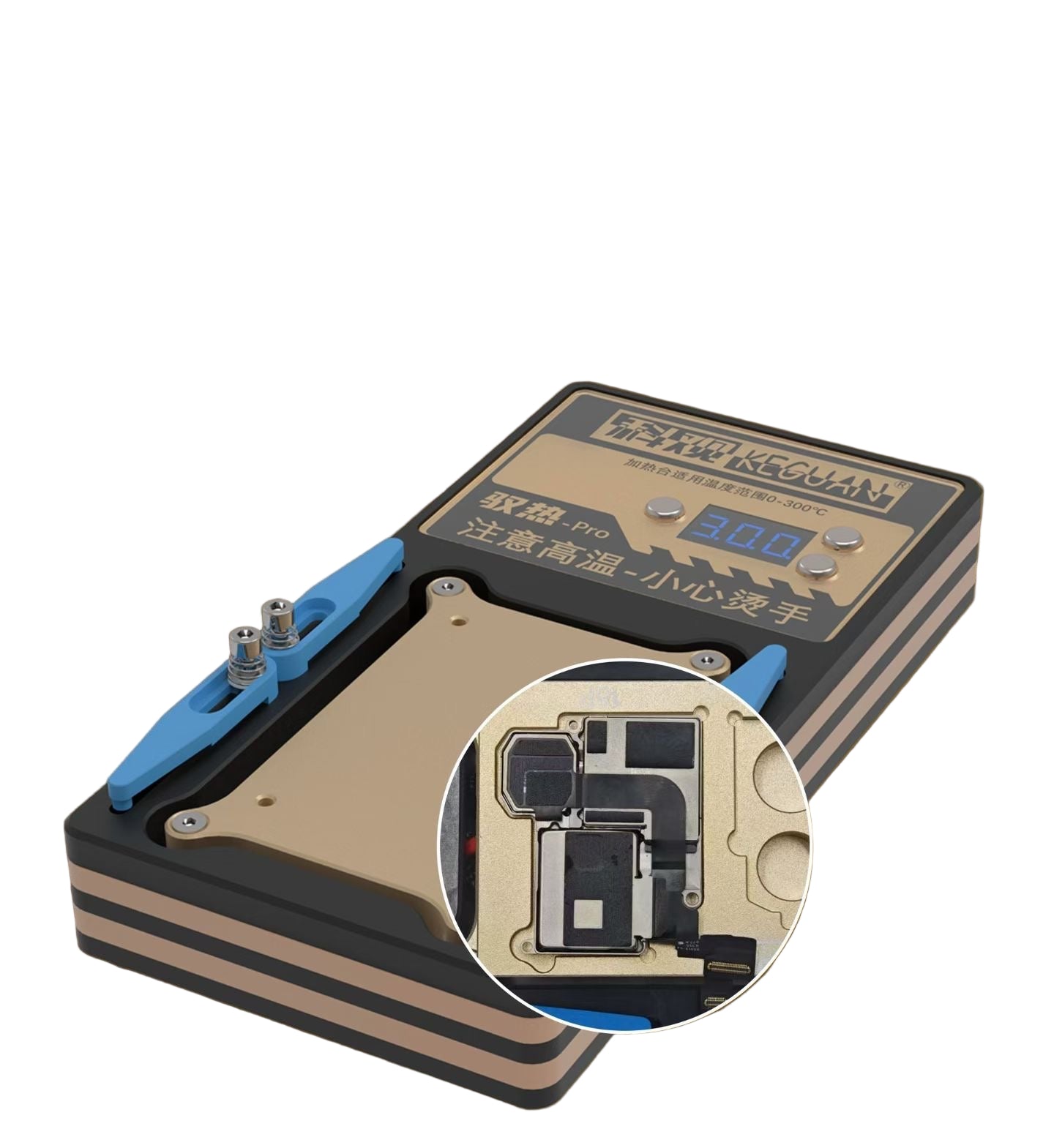 Precalentadora Plataforma Calor Sujecion KEGUAN Pro