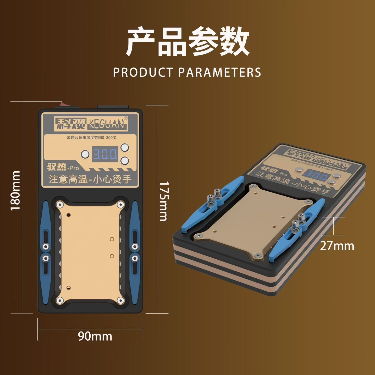 Precalentadora Plataforma Calor Sujecion KEGUAN Pro
