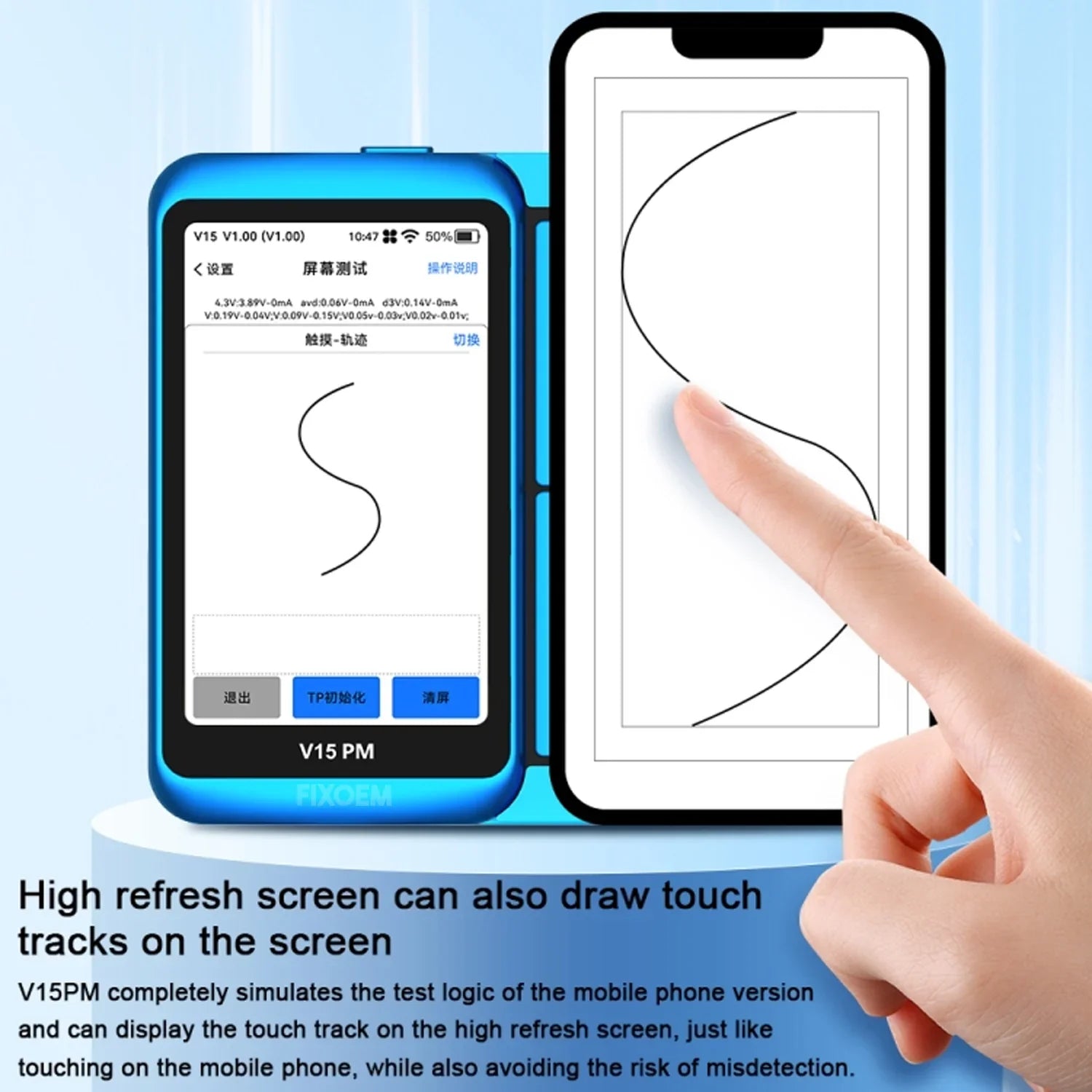 Probador Pantallas Jcid V15Pm |+4,000 reseñas 4.9/5 | recibe en 2 días