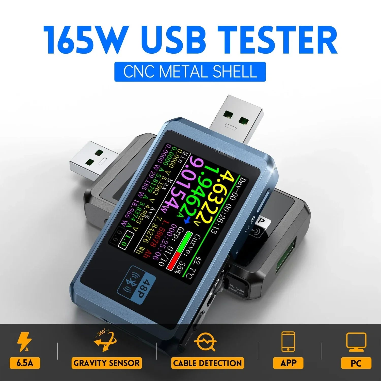 Probador Tester Usb Bateria FNIRSI Fnb48P |+4,000 reseñas 4.9/5 | recibe en 2 días