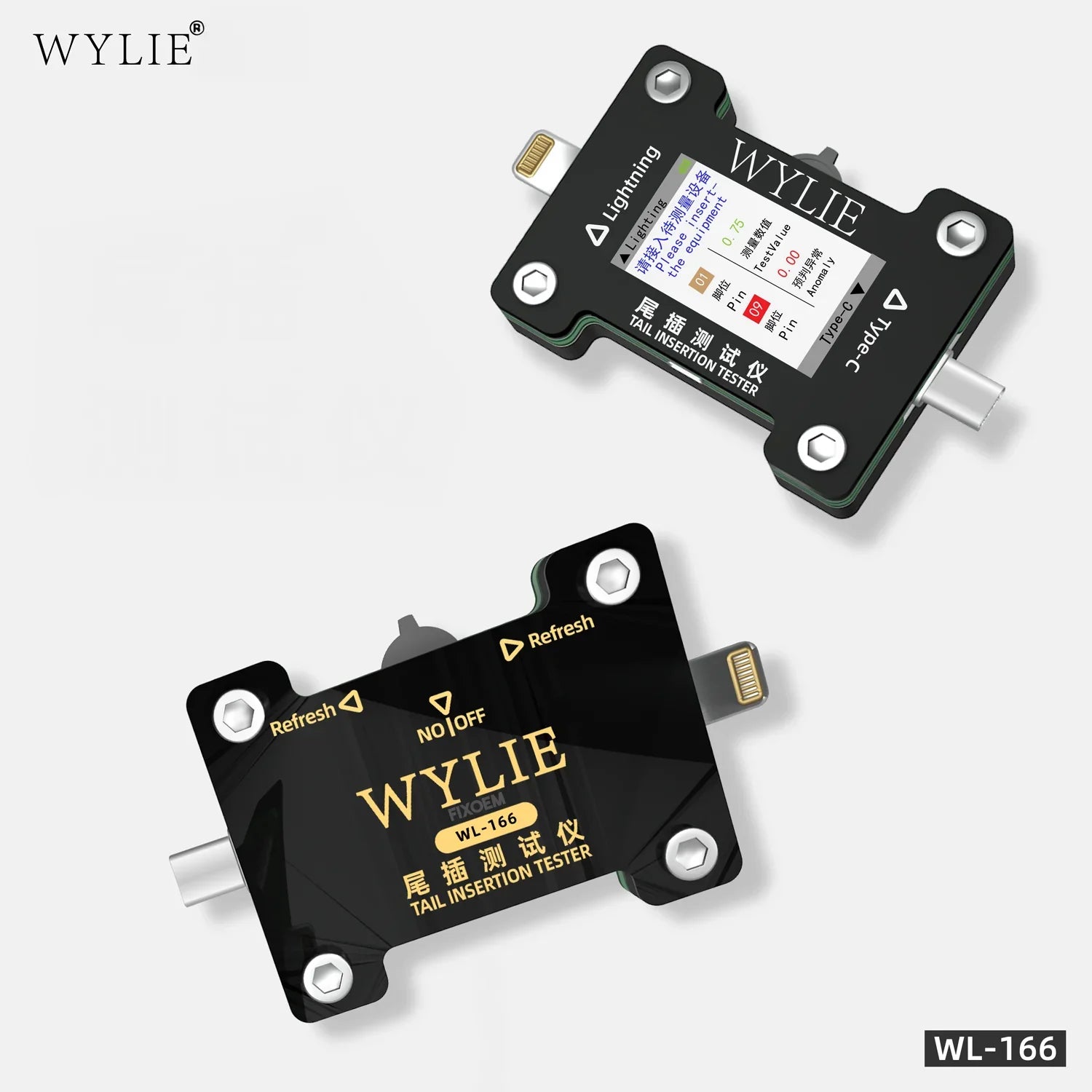 Probador Tester Wylie Wl-166 Lightning Tipo C |+4,000 reseñas 4.9/5 | recibe en 2 días