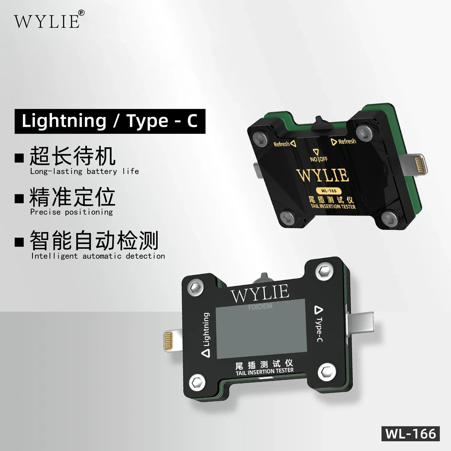 Probador Tester Wylie Wl-166 Lightning Tipo C |+4,000 reseñas 4.9/5 | recibe en 2 días