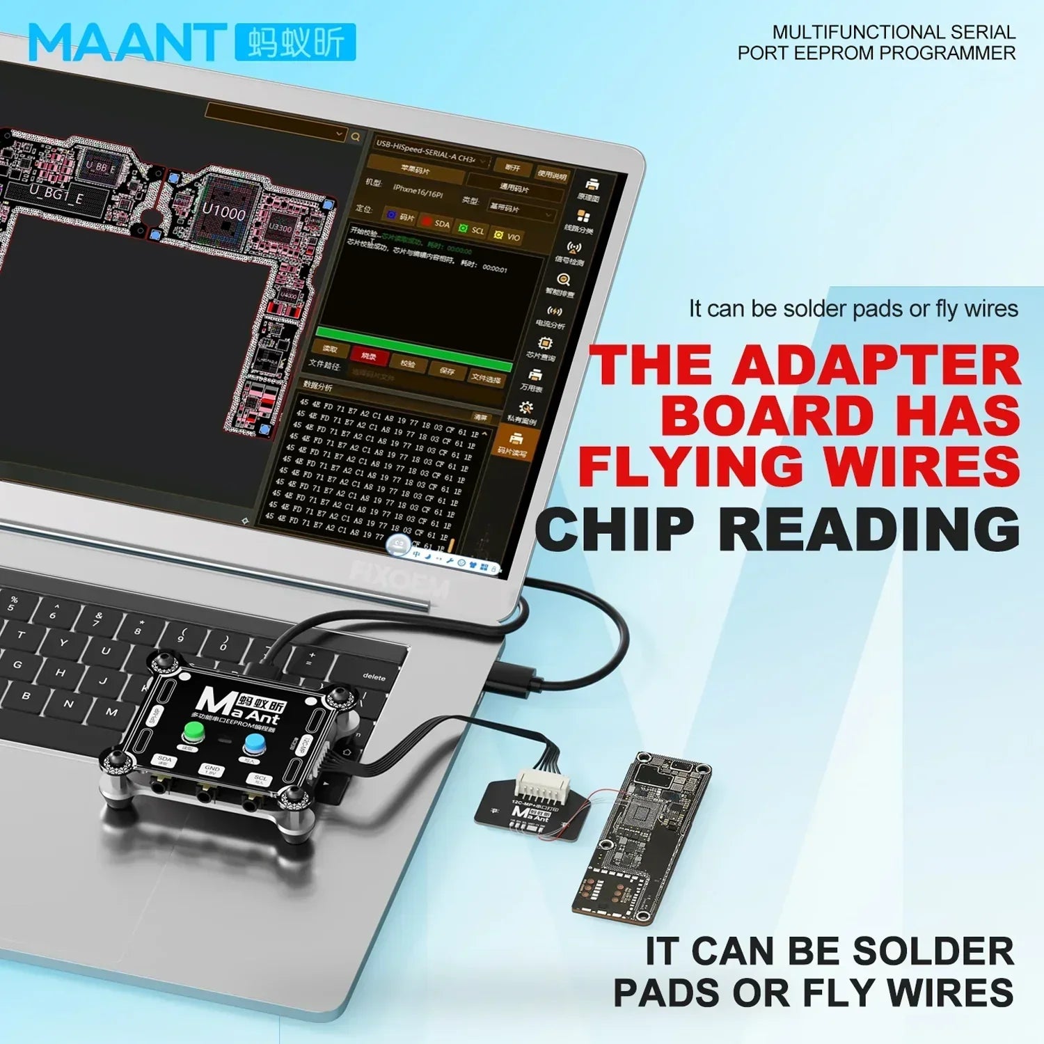 Programador Iphone Memoria EEPROM Ma Ant E1 |+5,000 reseñas 4.9/5 | recibe express 2 días