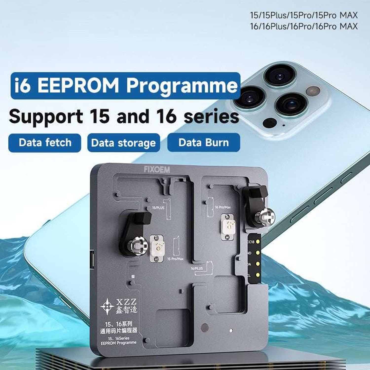 Programadora Chip Eeprom XZZ Iphone 15 - 16 Pro Max
