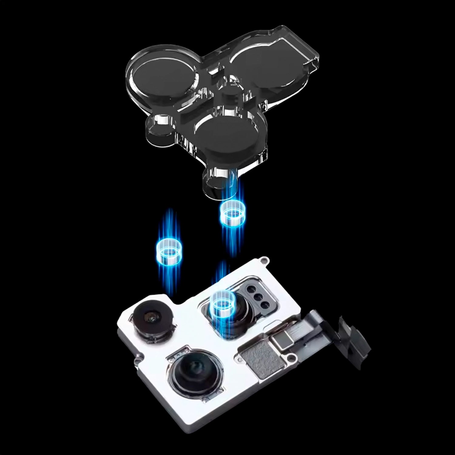 Protector Camara Luz Azul Magnetico KEGUAN Kg-6M