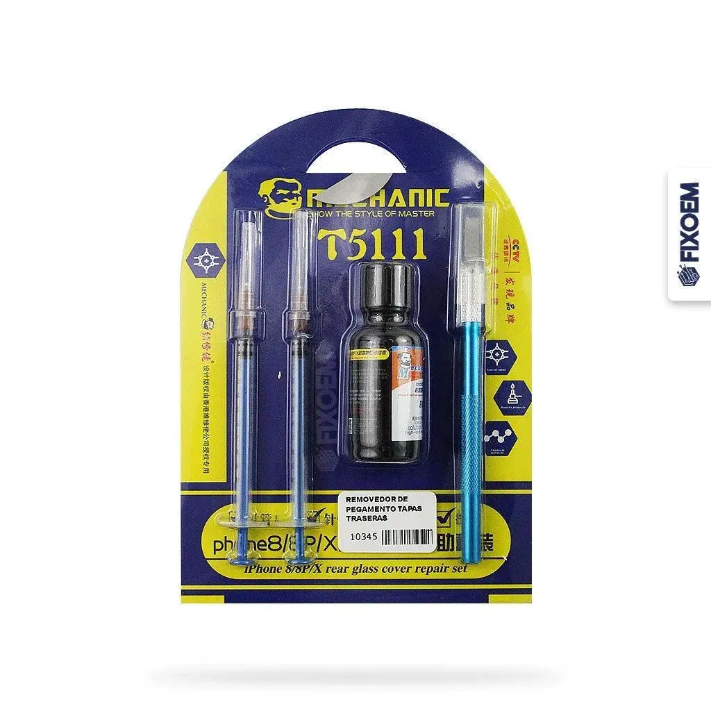 Removedor Quita Goma Pegamento Tapas Traseras Mechanic T5111 20Ml |+4,000 reseñas 4.9/5 | recibe en 2 días