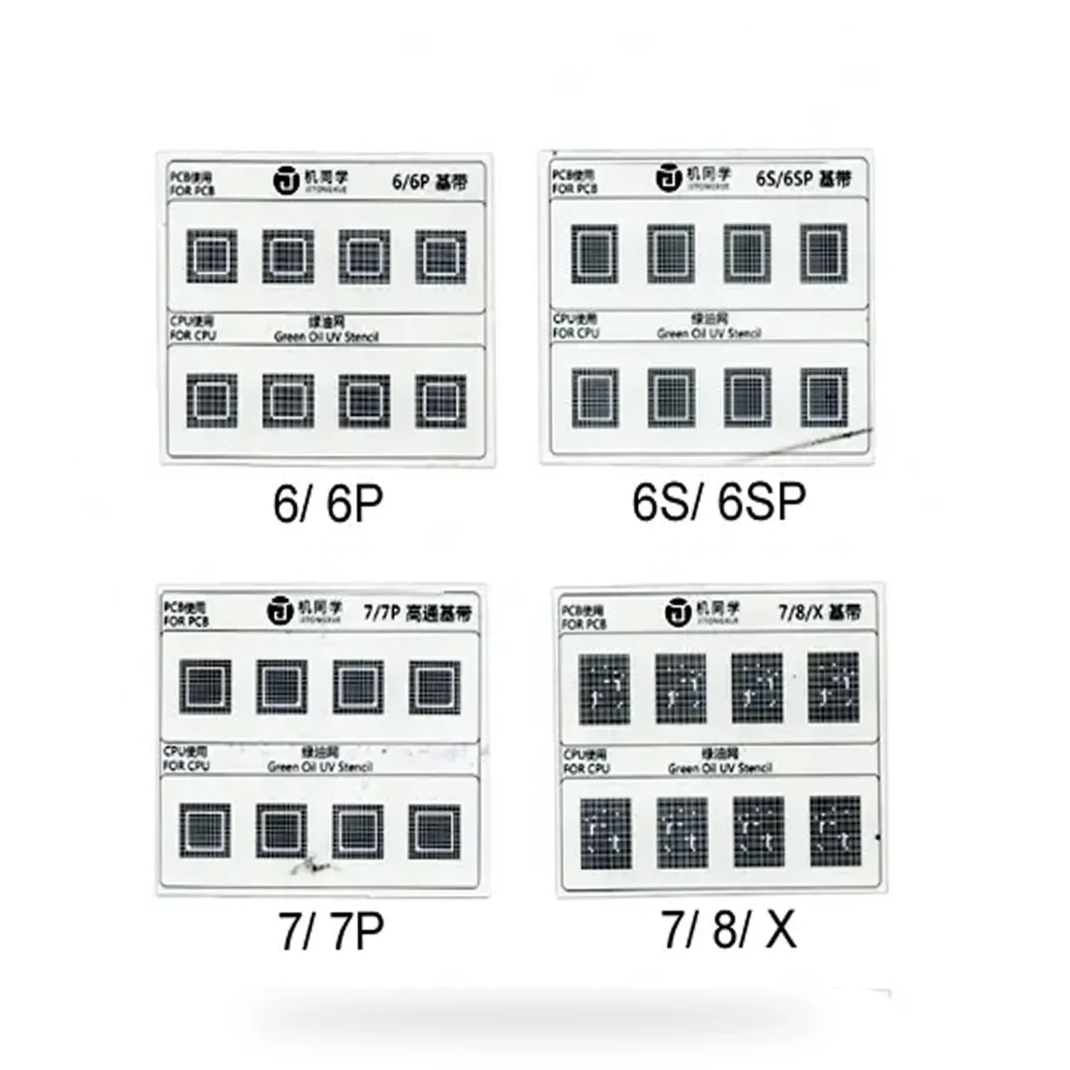 Stencil Uv / Malla Rebaling Baseband Iphone (10 Modelos) Jtx 10 Gs-01 |+4,000 reseñas 4.9/5 | recibe en 2 días