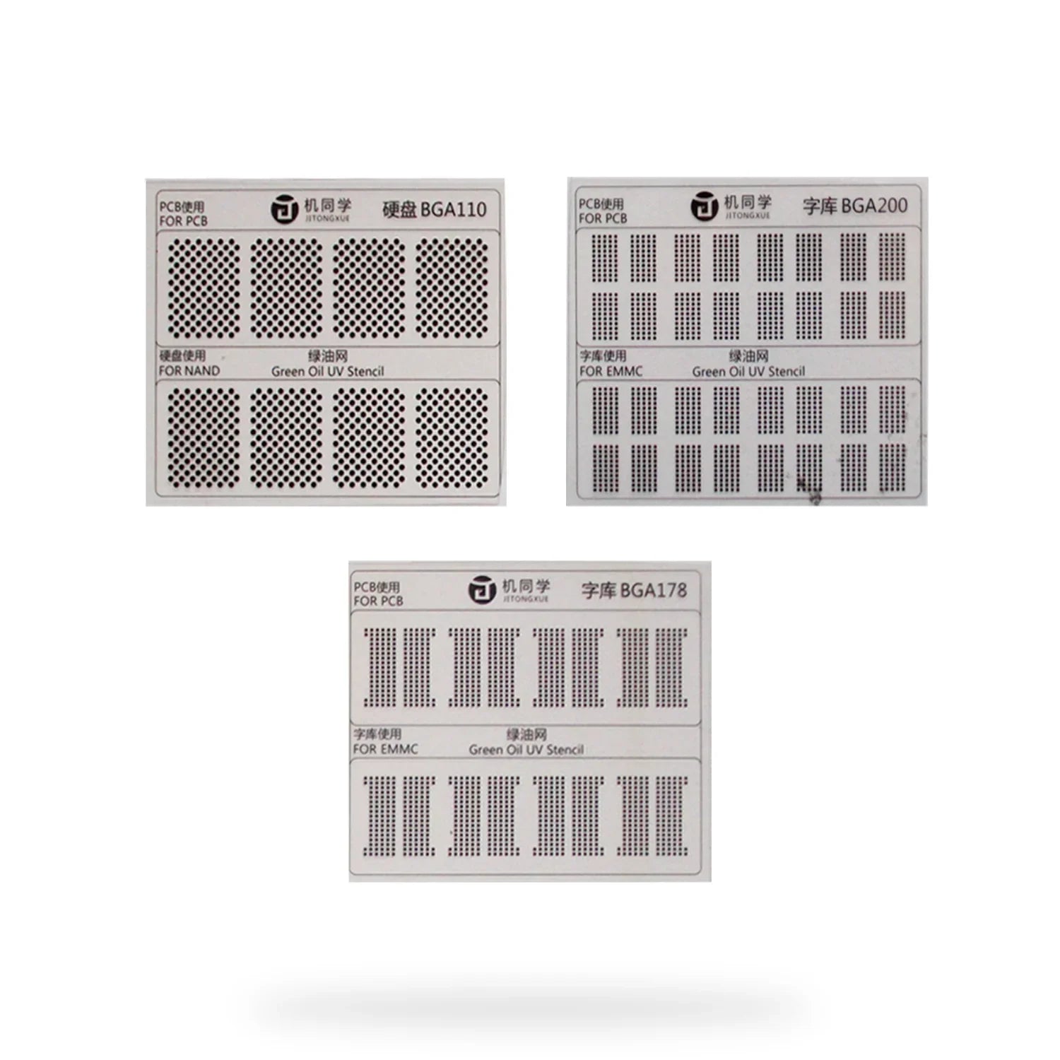 Stencil Uv / Malla Rebaling Emmc / Nand (9 Modelos) Jtx 9 Gs-01 |+4,000 reseñas 4.9/5 | recibe en 2 días