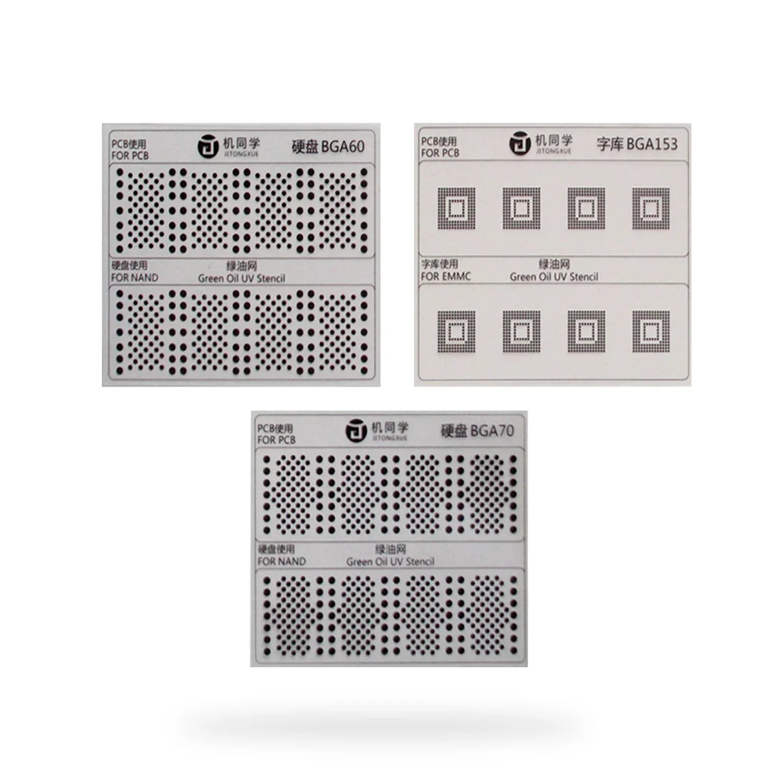 Stencil Uv / Malla Rebaling Emmc / Nand (9 Modelos) Jtx 9 Gs-01 |+4,000 reseñas 4.9/5 | recibe en 2 días