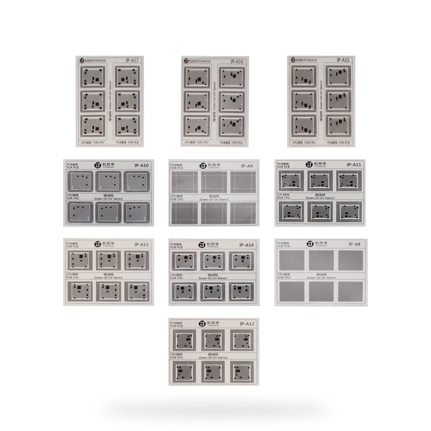 Stencil Uv / Malla Rebaling Iphone (10 Modelos) Jtx 10 Gs-01 |+4,000 reseñas 4.9/5 | recibe en 2 días