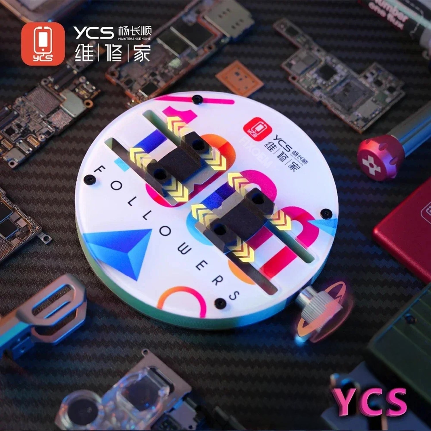 Sujetador Abrazadera Placa Base Ycs H03-Pro |+4,000 reseñas 4.9/5 | recibe en 2 días