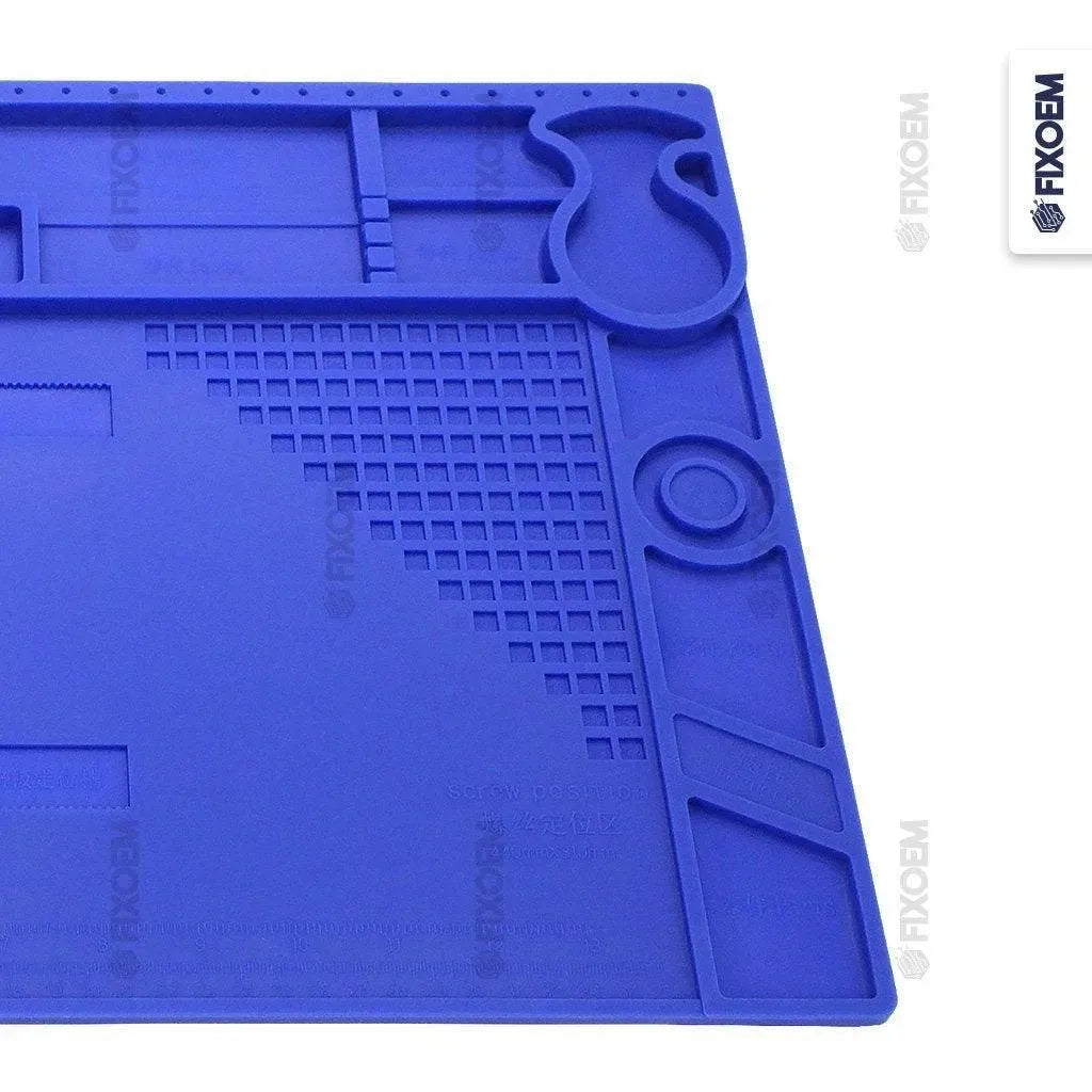 Tapete Silicon Soldar Trabajo Calor Azul 44x31Cm. |+4,000 reseñas 4.9/5 | recibe en 2 días
